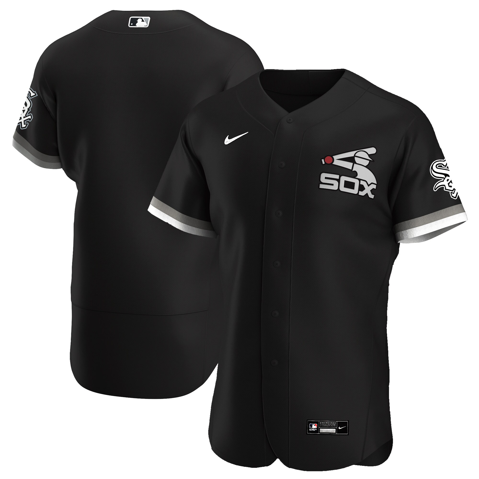Chicago White Sox Nike Alternate Authentic Team Jersey - Black - vstockx