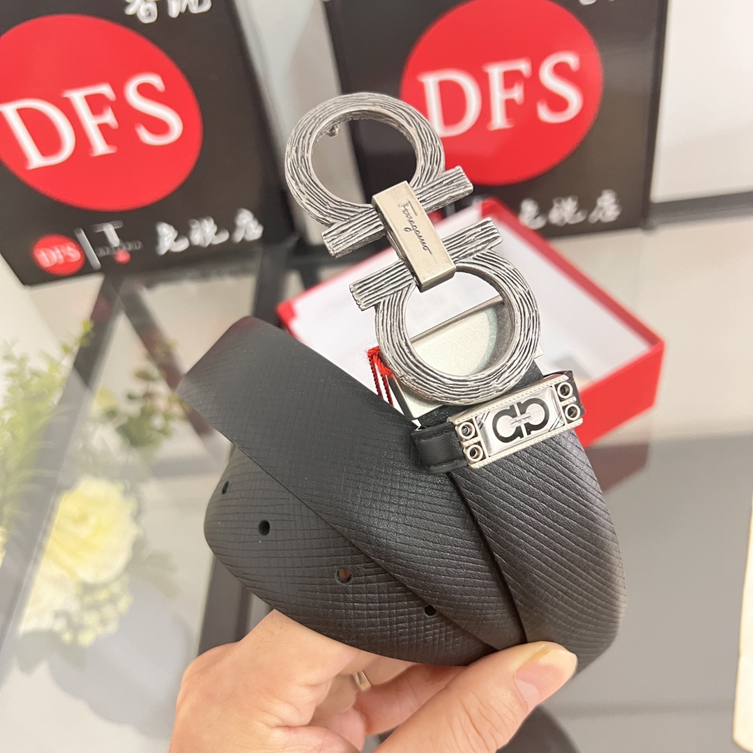 Streetwear Belt Ferragamo 320199 size:3.5cm - vstockx