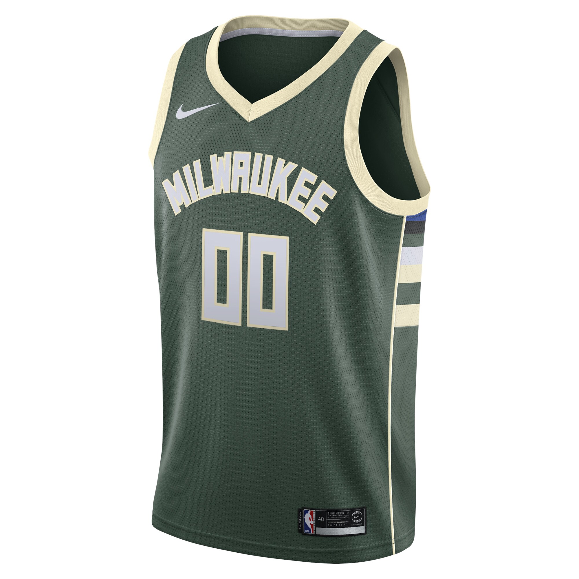 Milwaukee Bucks Nike Swingman Custom Jersey Green - Icon Edition - vstockx