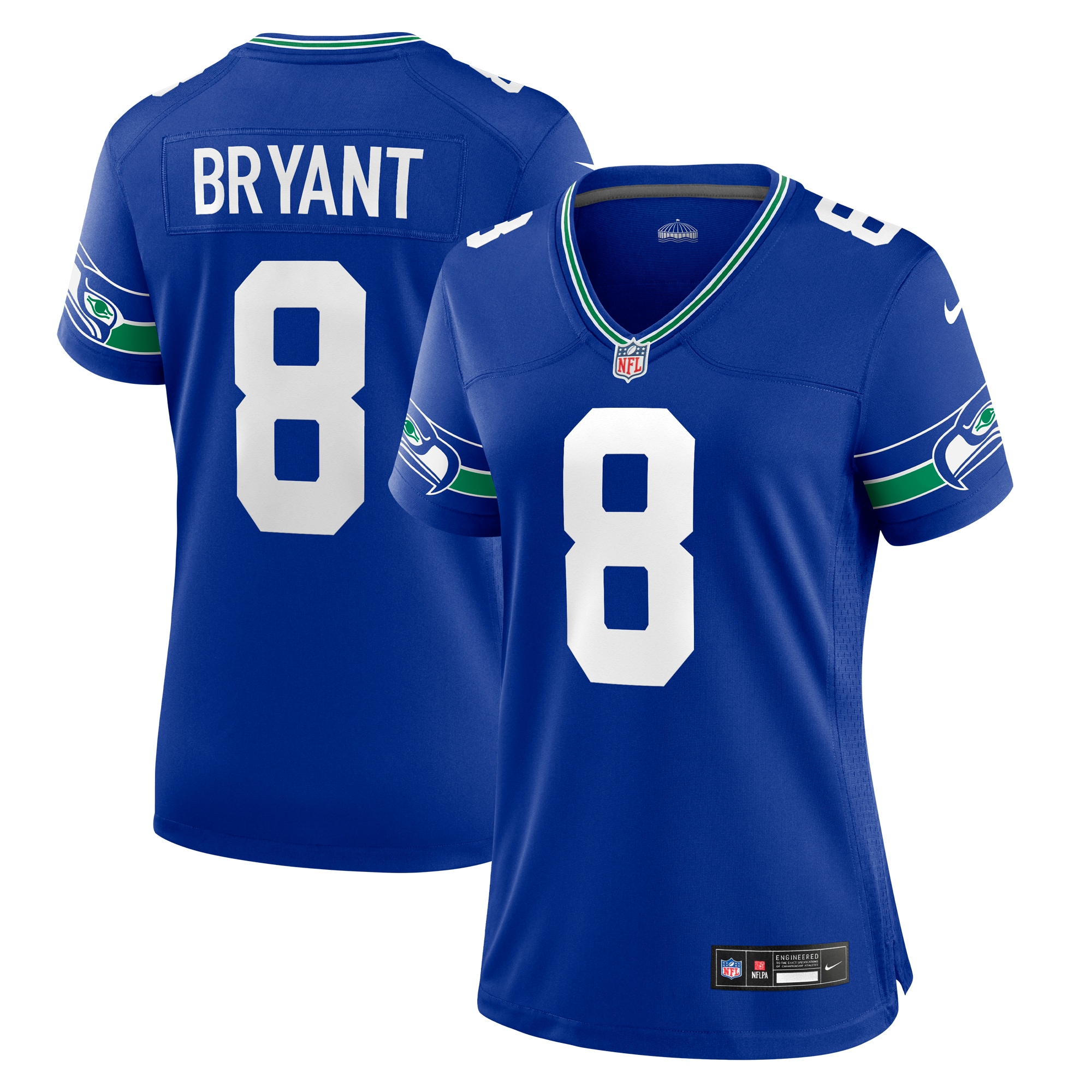 Coby Bryant Seattle Seahawks Nike Women's Throwback Player Game Jersey - Royal - vstockx