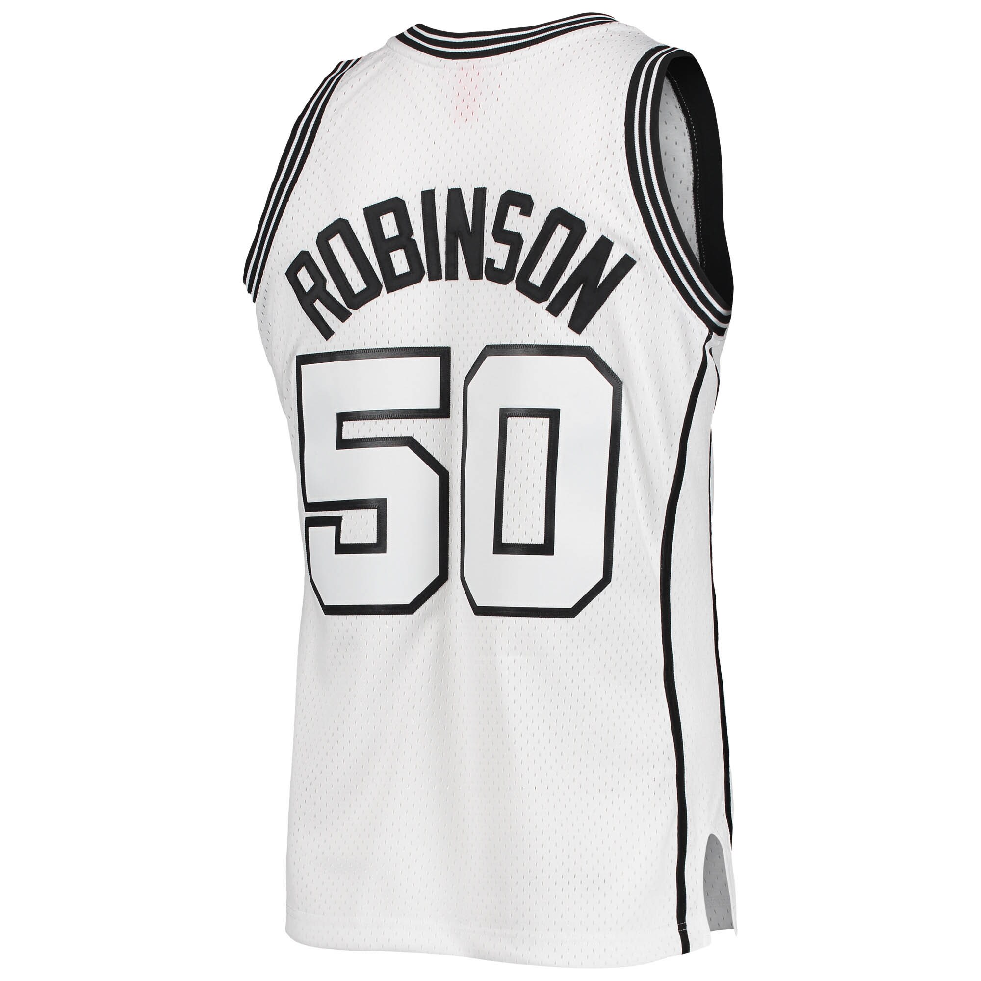 David Robinson San Antonio Spurs Mitchell & Ness White Out Swingman Jersey - vstockx