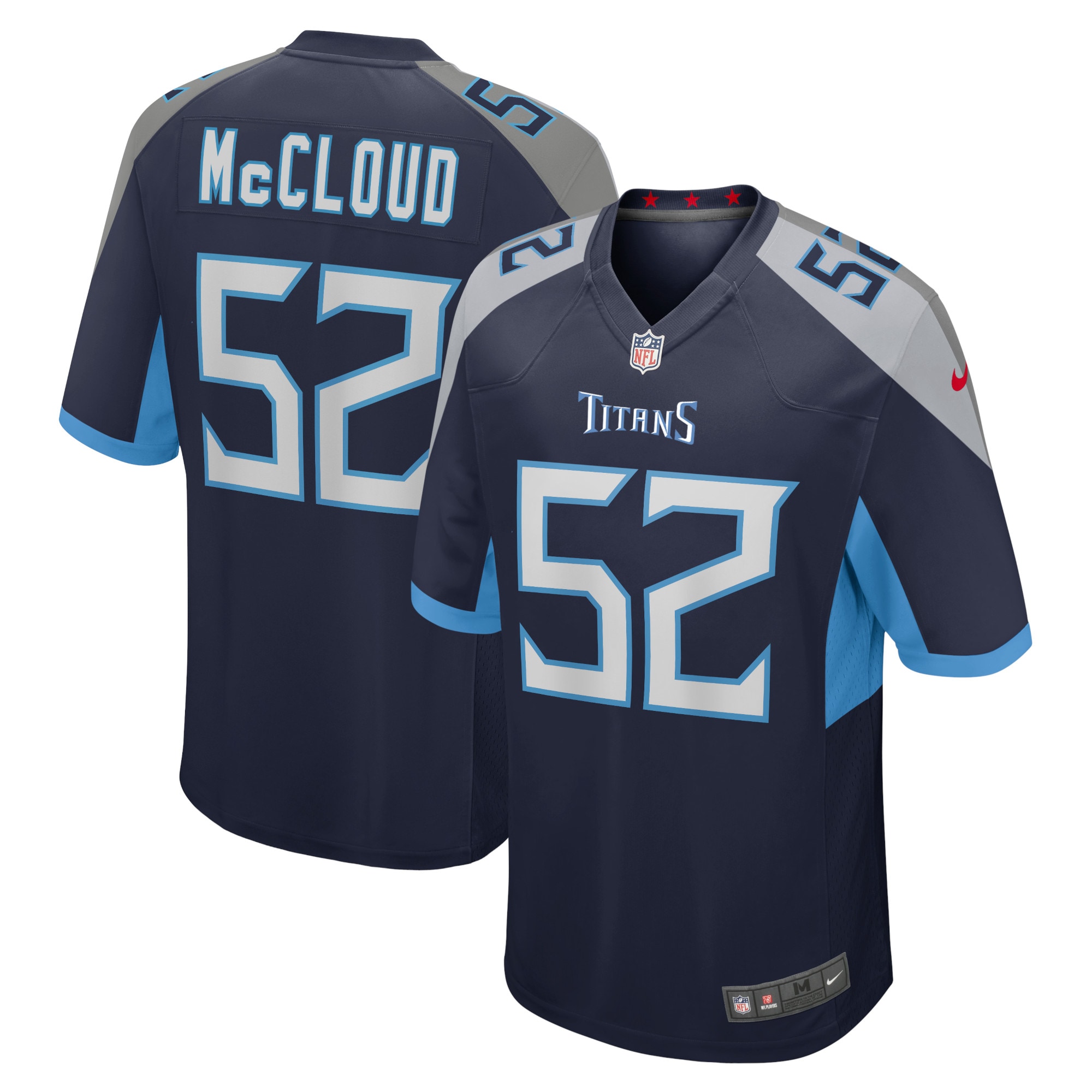 Zach McCloud Tennessee Titans Nike Home Game Player Jersey - Navy - vstockx