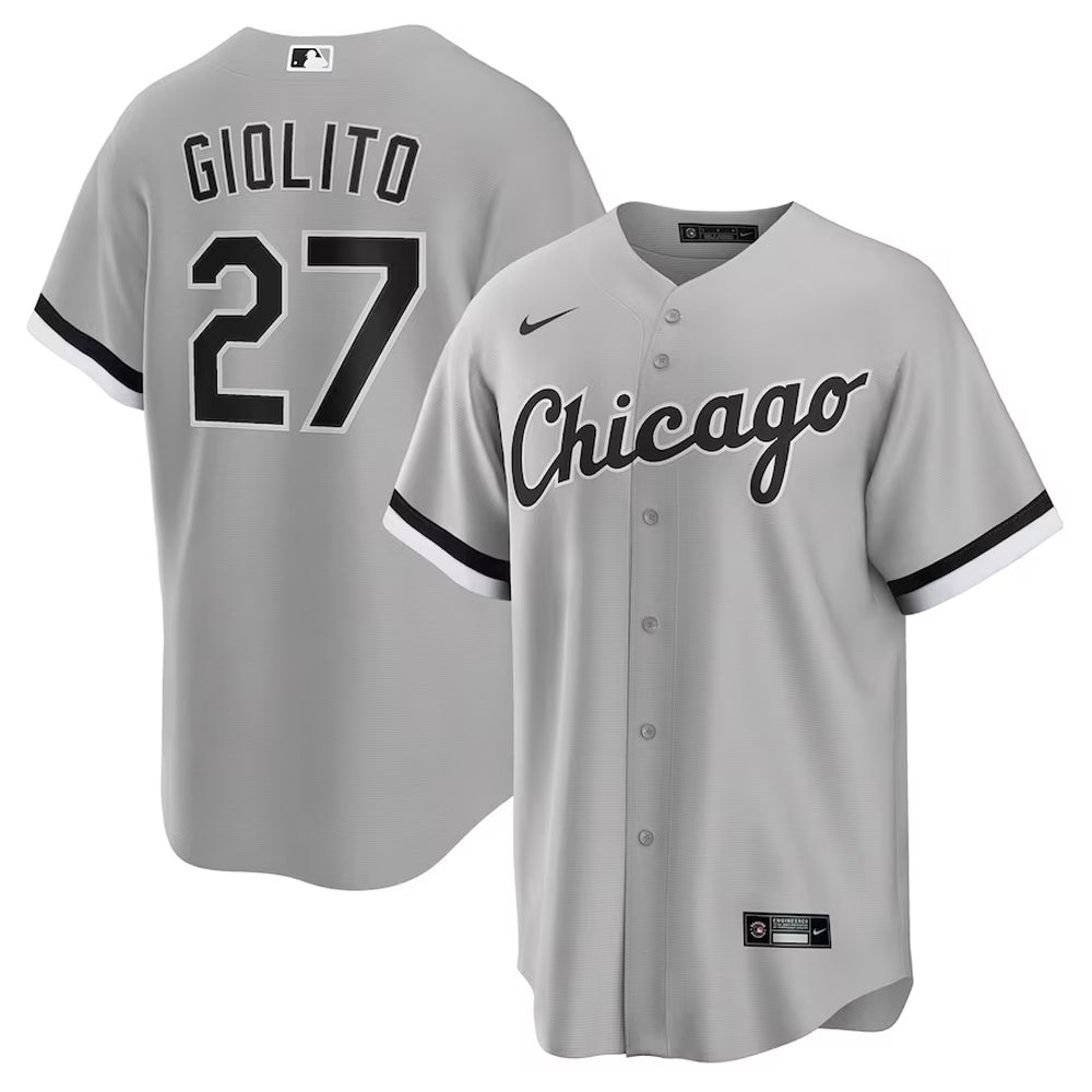 Youth Chicago White Sox Lucas Giolito Cool Base Replica Jersey Grey - vstockx