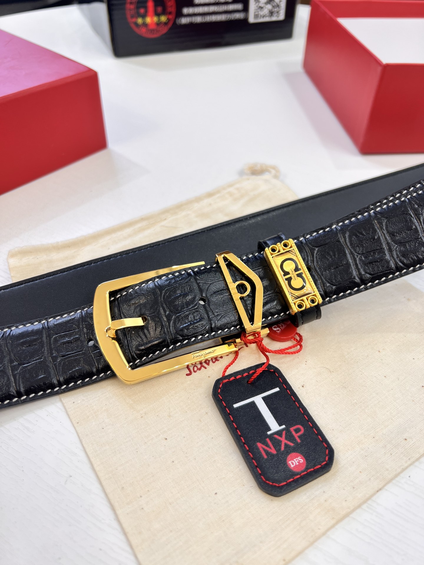 Streetwear Belt Ferragamo 320371 size:3.5cm - vstockx
