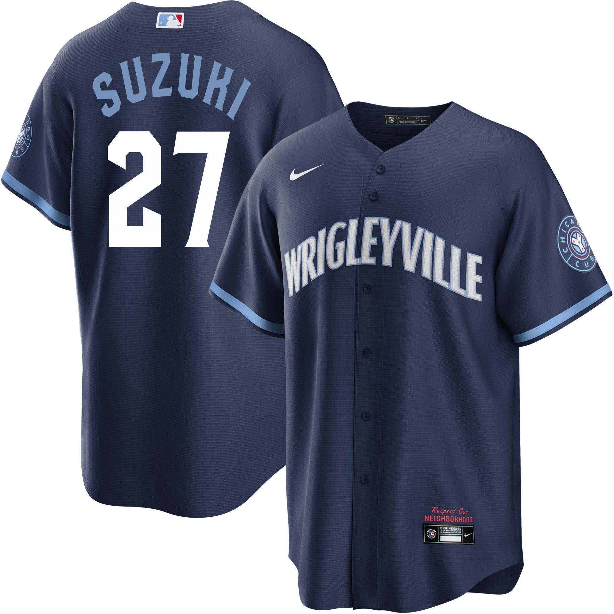 Seiya Suzuki Chicago Cubs City Connect Wrigleyville Nike Men's Replica Jersey - vstockx
