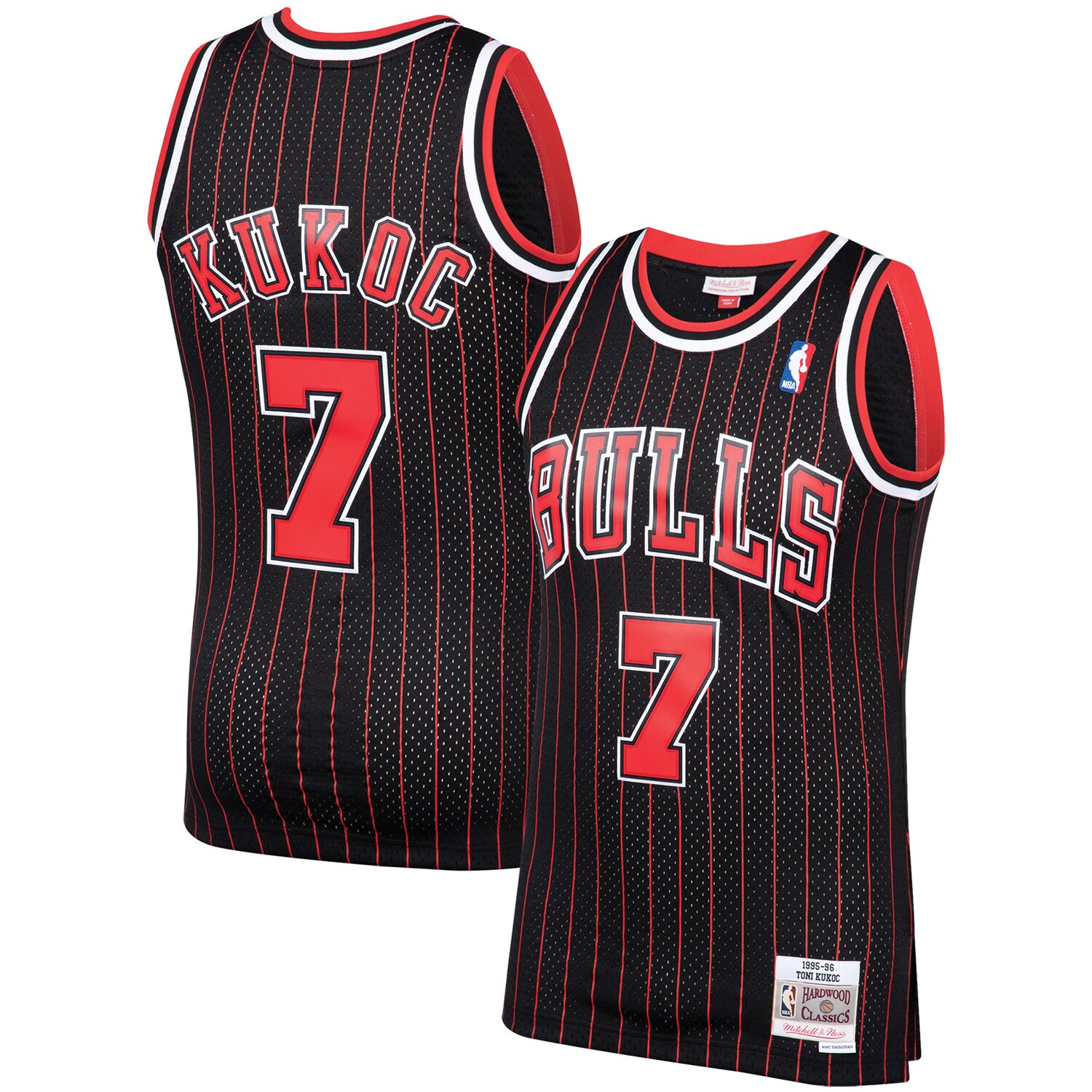 Toni Kukoc Chicago Bulls Mitchell & Ness Hardwood Classics Swingman Jersey - Black - vstockx