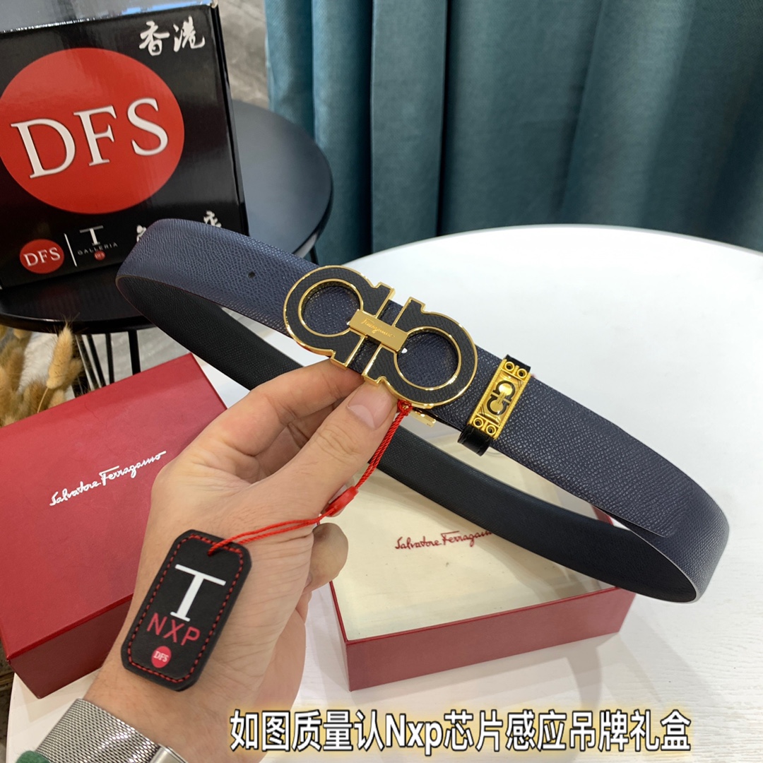 Streetwear Belt Ferragamo 319440 size:3.5cm - vstockx