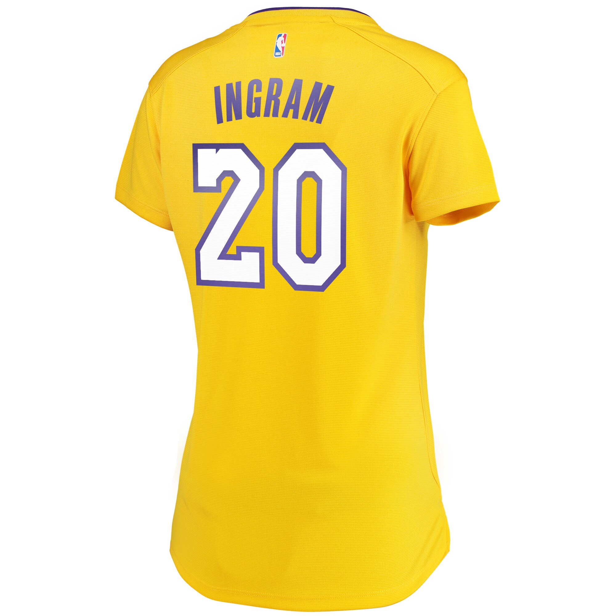 Andre Ingram Los Angeles Lakers Fanatics Branded Women's Fast Break Road Replica Jersey Gold - Icon Edition - vstockx