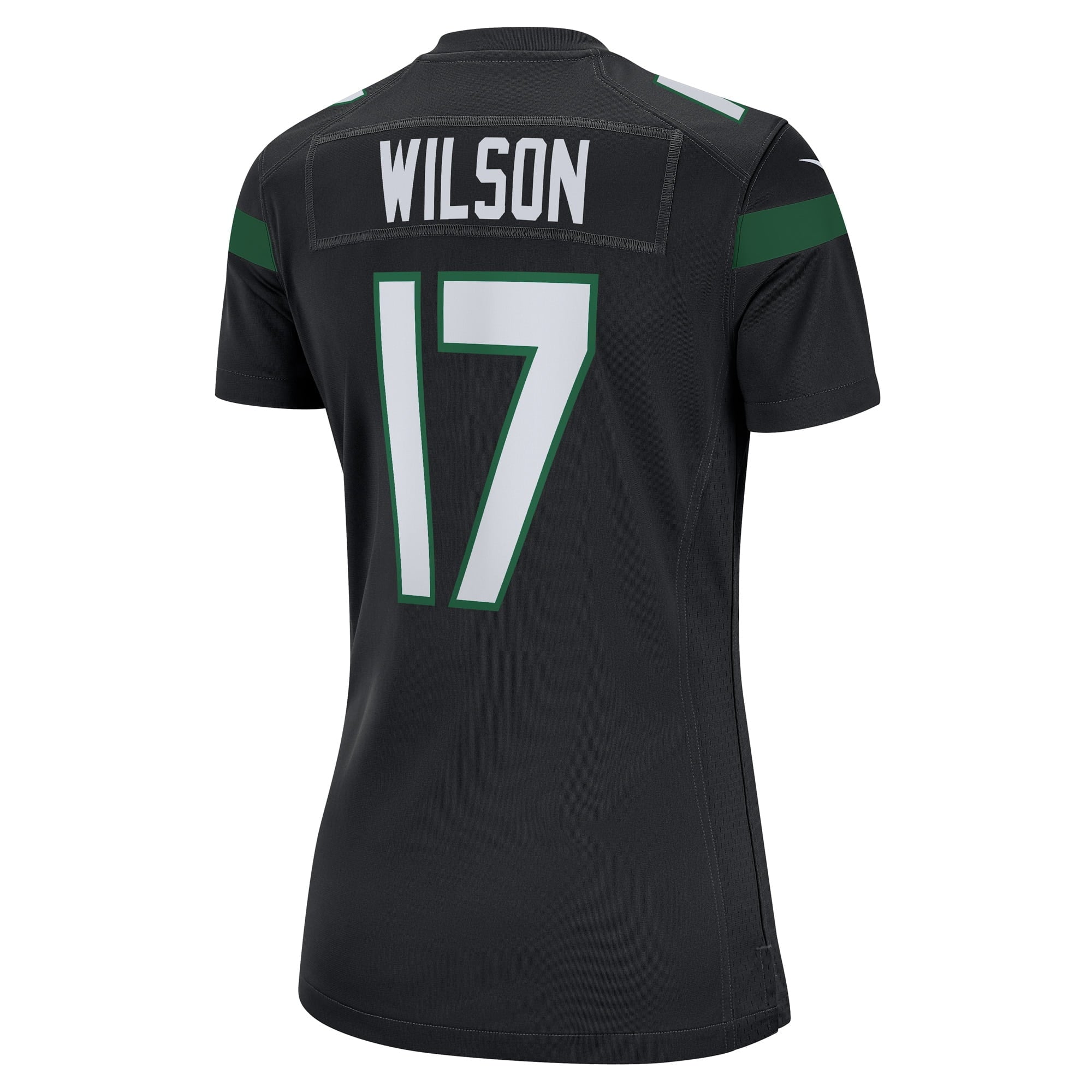 Women's Nike Garrett Wilson Stealth Black New York Jets Alternate Game Player Jersey - vstockx