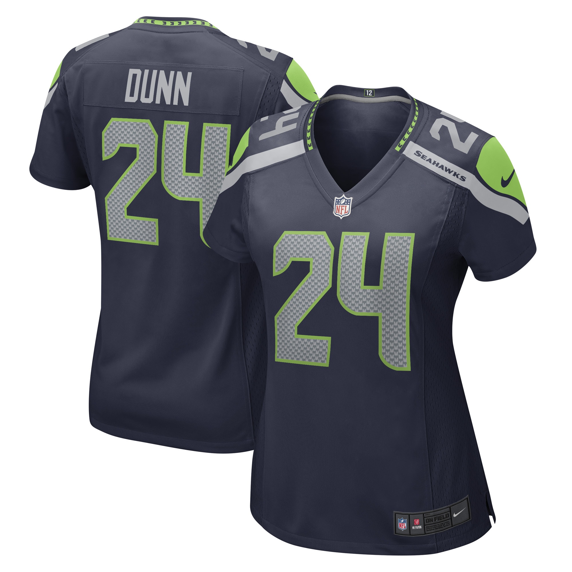 Isaiah Dunn Seattle Seahawks Nike Women's Game Player Jersey - College Navy - vstockx