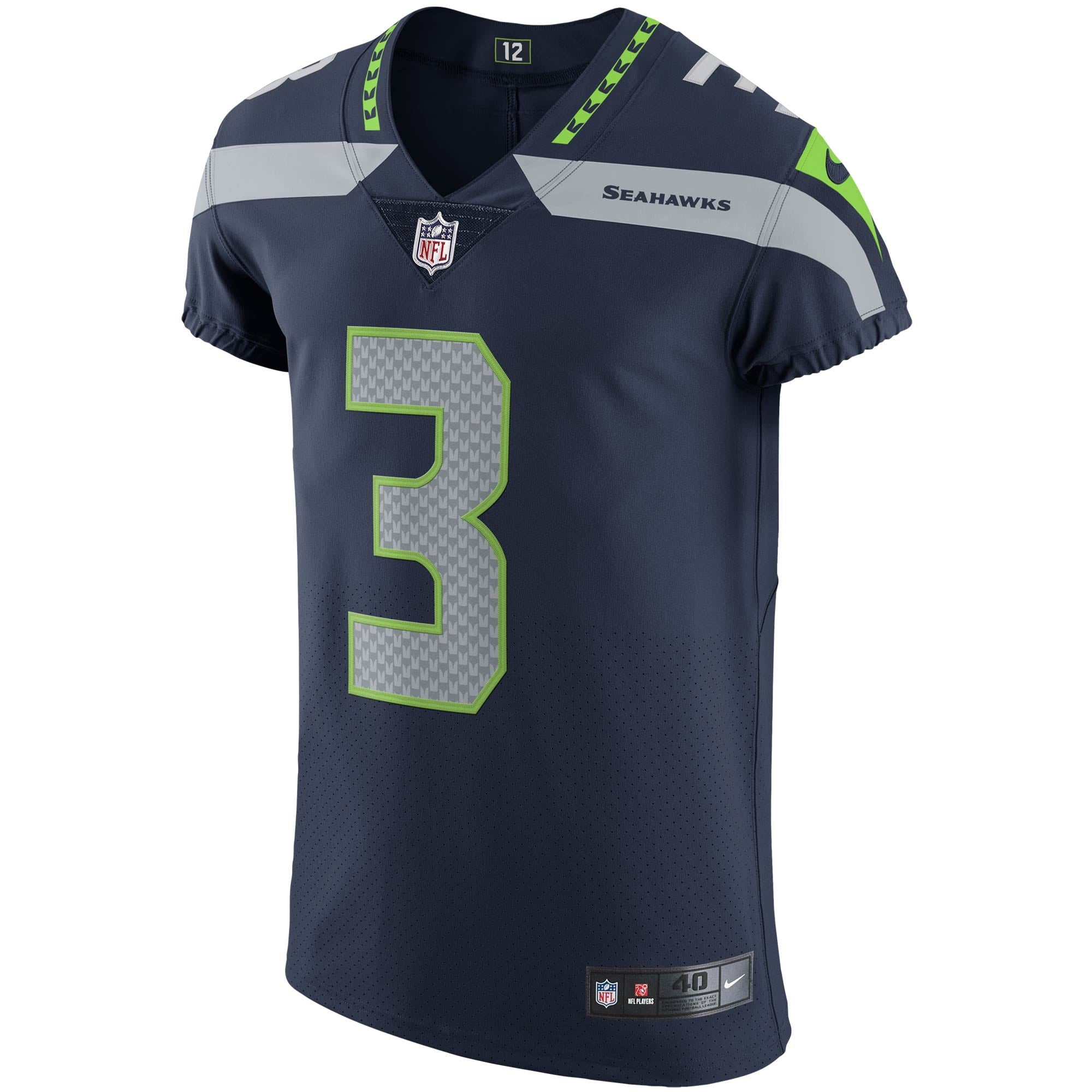 Men's Nike Russell Wilson College Navy Seattle Seahawks Vapor Elite Player Jersey - vstockx