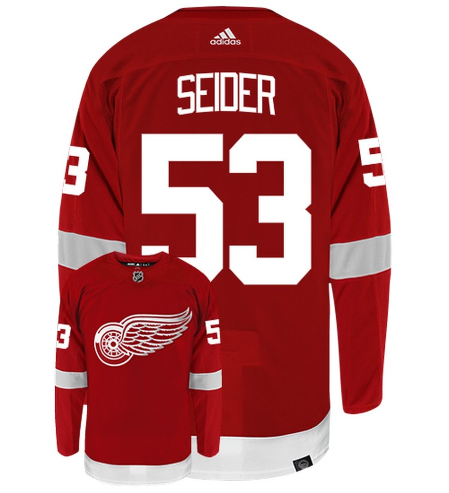 Moritz Seider Detroit Red Wings Adidas Primegreen Authentic NHL Hockey Jersey - vstockx