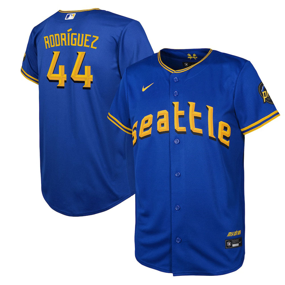 Youth Seattle Mariners Julio Rodriguez 2023 City Connect Replica Jersey - Royal - vstockx