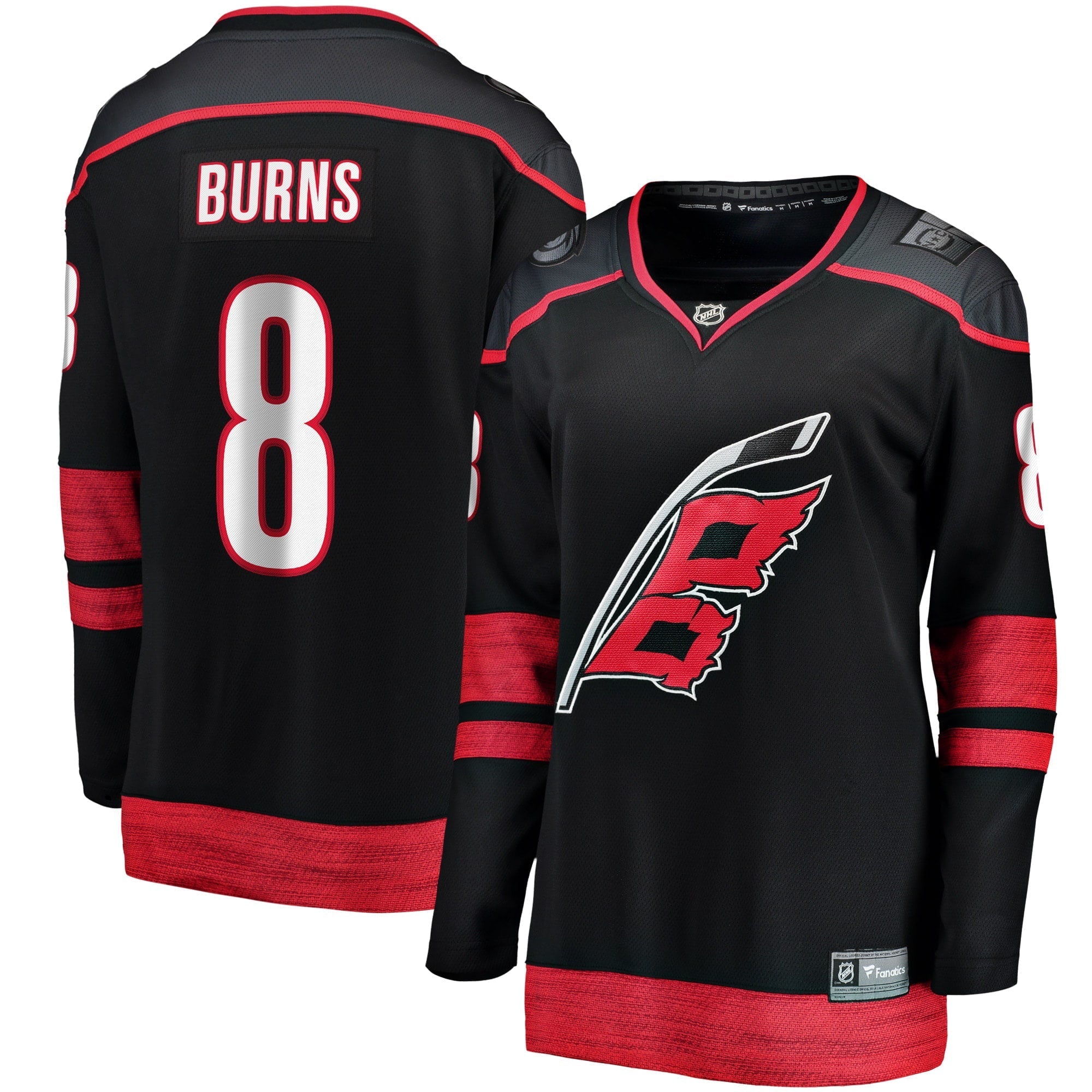 Women's Fanatics Branded Black Carolina Hurricanes Home Breakaway Player Jersey - vstockx