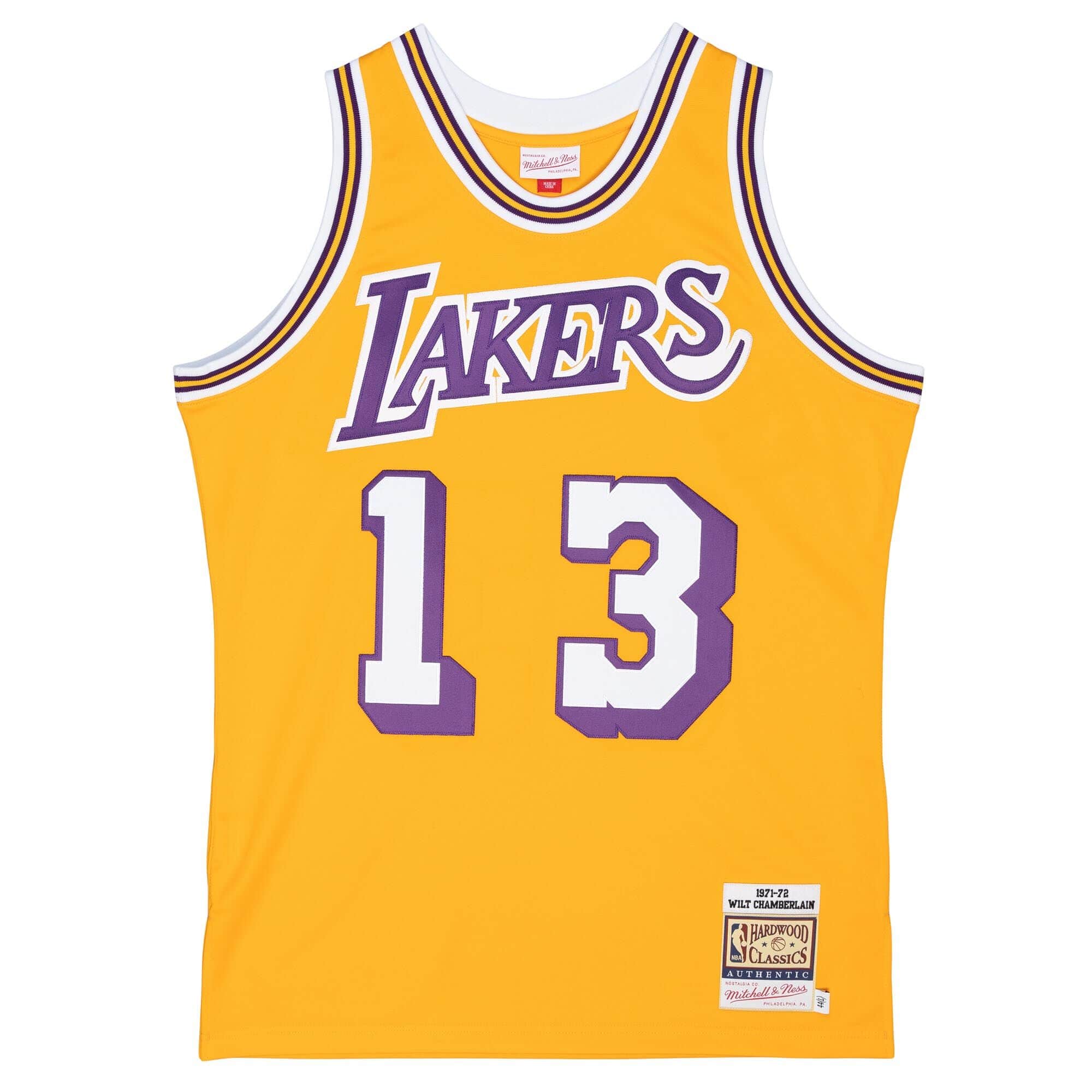 Authentic Wilt Chamberlain Los Angeles Lakers 1971-72 Jersey - vstockx
