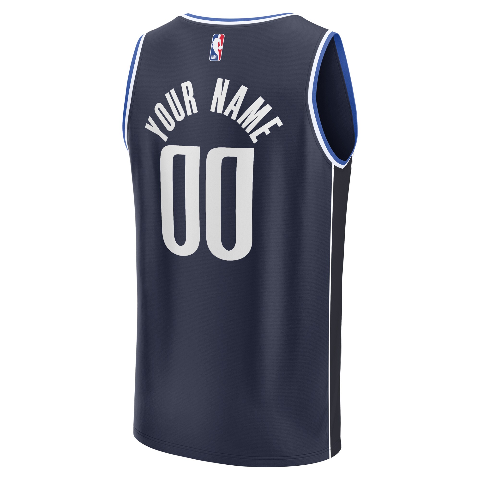 Dallas Mavericks Fanatics Branded 2022/23 Fast Break Custom Replica Jersey - Navy - Statement Edition - vstockx
