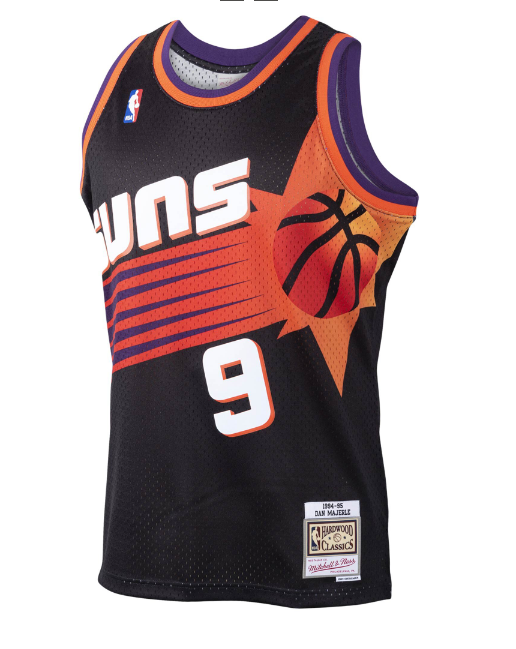 Men's Phoenix Suns Dan Marjerle Mitchell & Ness Black Hardwood Classics Swingman Jersey - vstockx