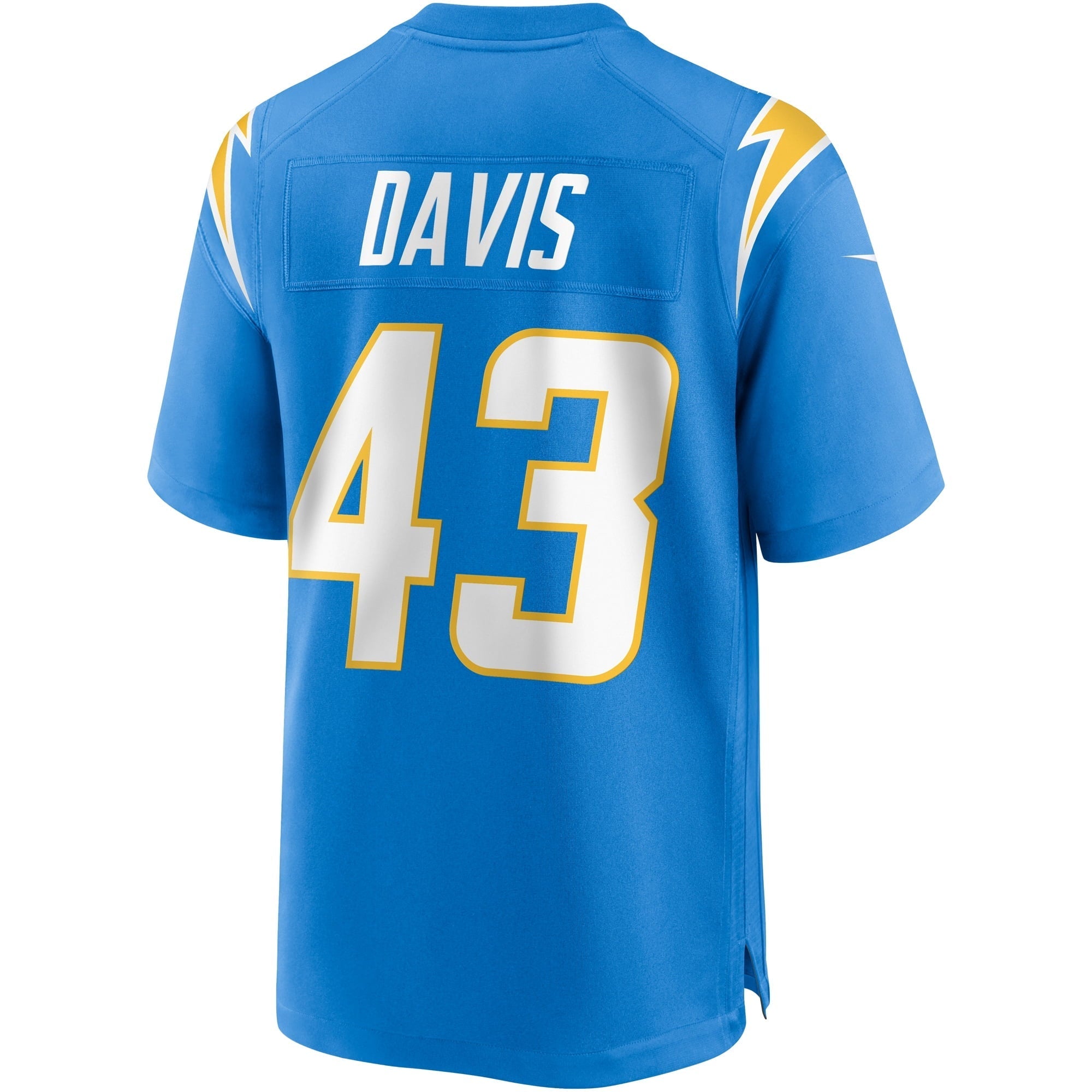 Men's Nike Michael Davis Powder Blue Los Angeles Chargers Game Jersey - vstockx
