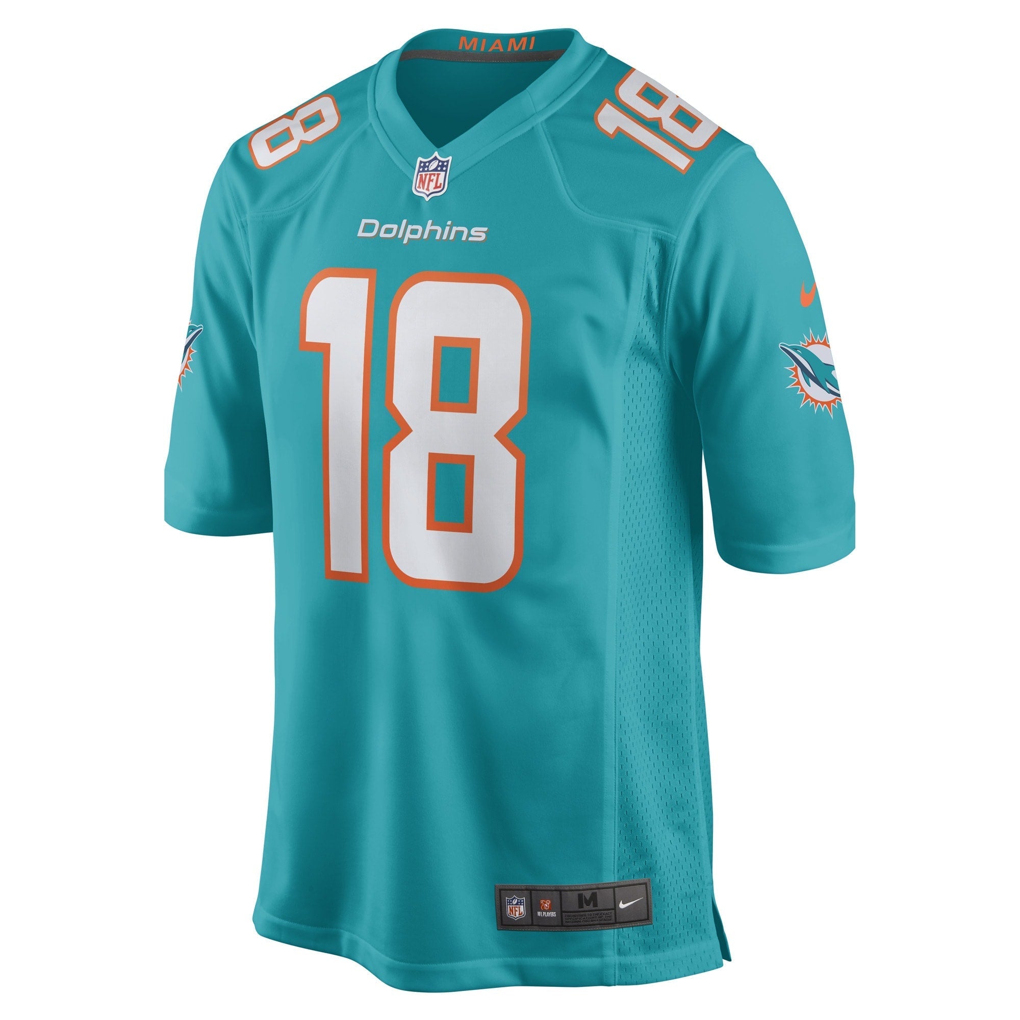Men's Nike Erik Ezukanma Aqua Miami Dolphins Game Player Jersey - vstockx