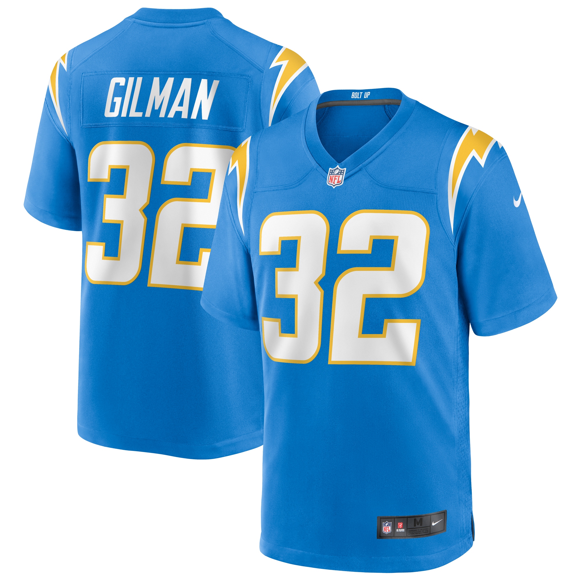 Alohi Gilman Los Angeles Chargers Nike Game Jersey - Powder Blue - vstockx