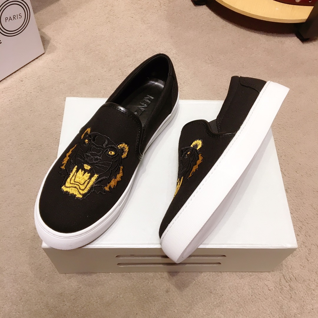 Kenzo K-SKATE Tiger canvas slip-on sneakers 17 - vstockx