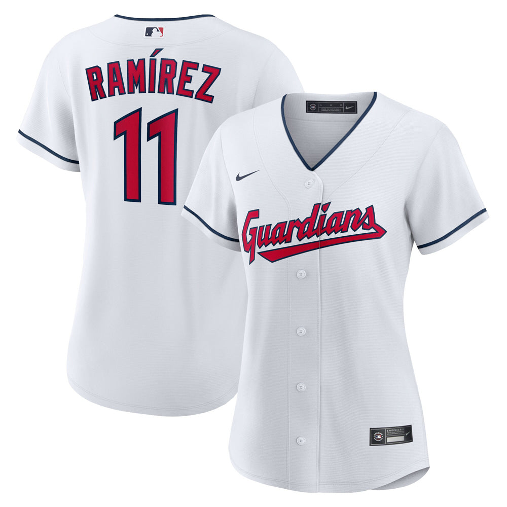 Women's Cleveland Guardians Jose Ramirez Home Player Jersey - White - vstockx