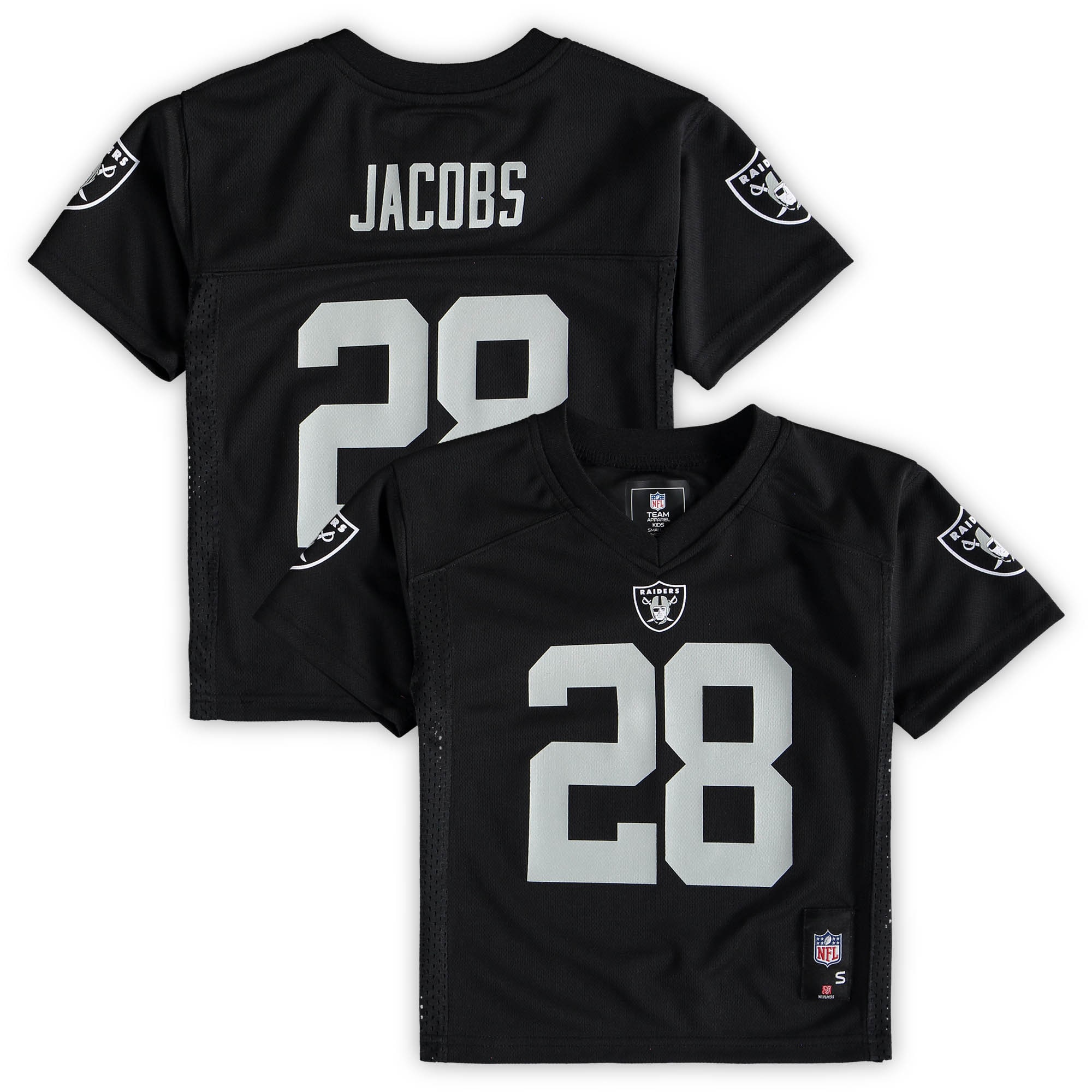 Josh Jacobs Las Vegas Raiders Preschool Replica Player Jersey - Black - vstockx