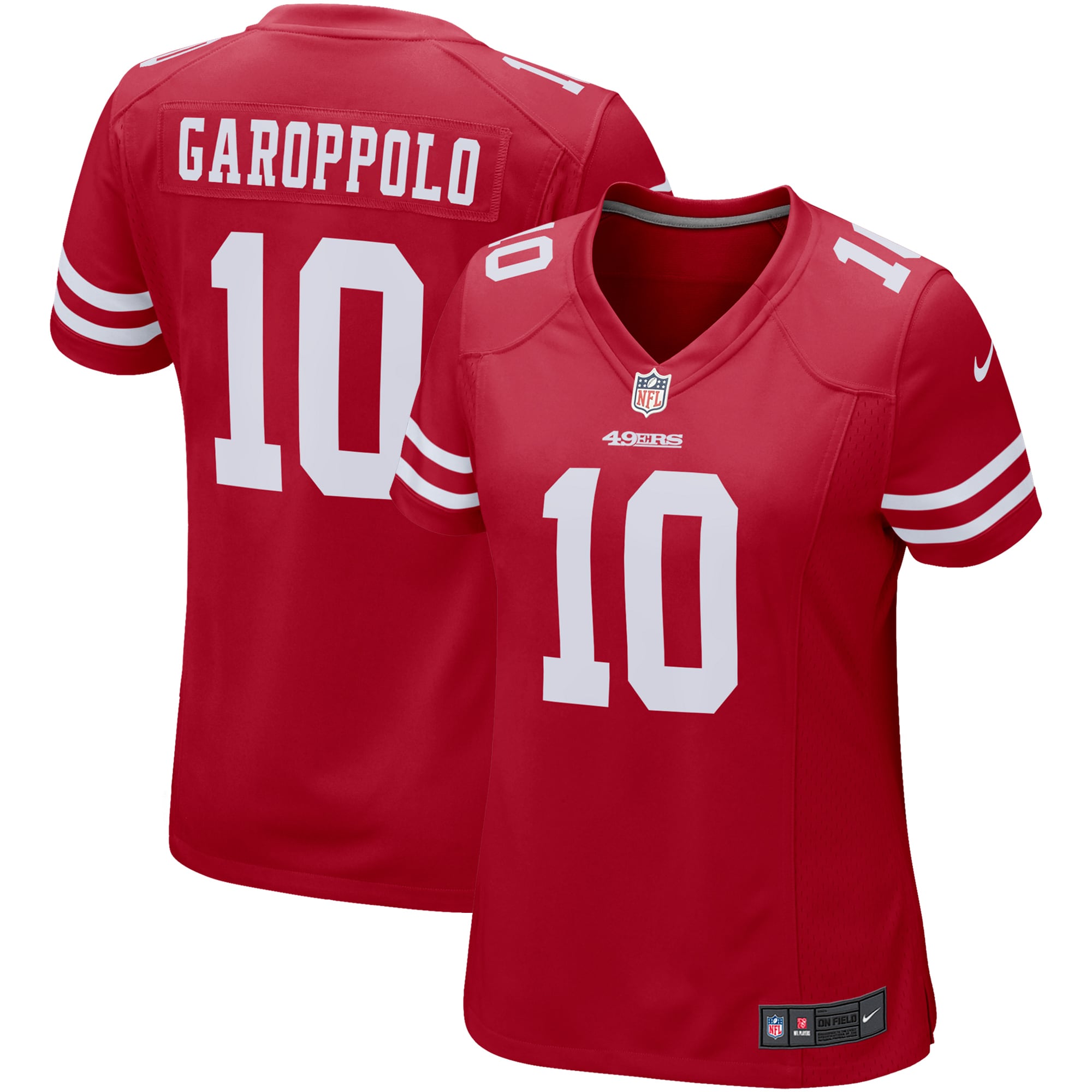 Jimmy Garoppolo San Francisco 49ers Nike Women's Game Player Jersey - Scarlet - vstockx