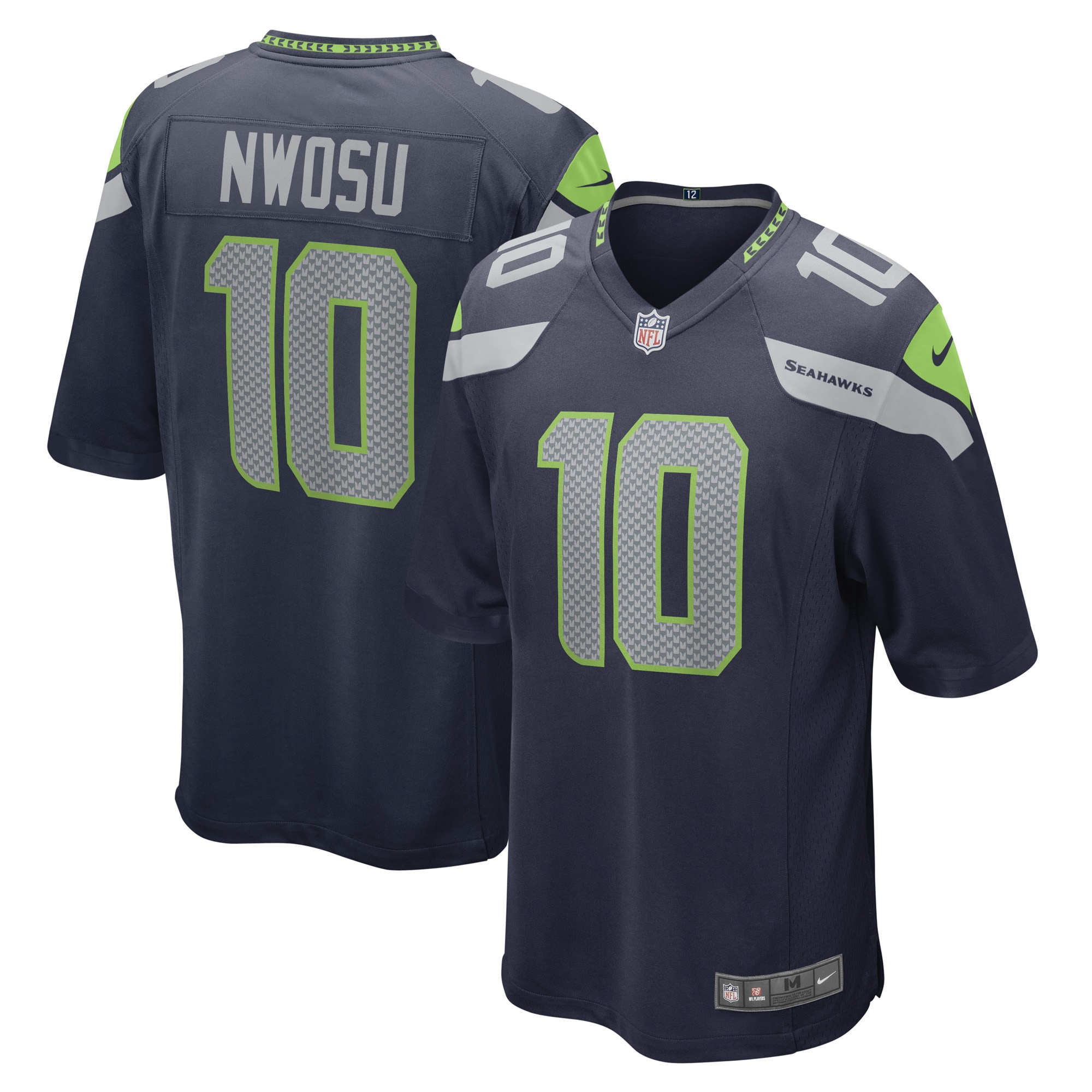 Uchenna Nwosu Seattle Seahawks Nike Game Player Jersey - College Navy - vstockx