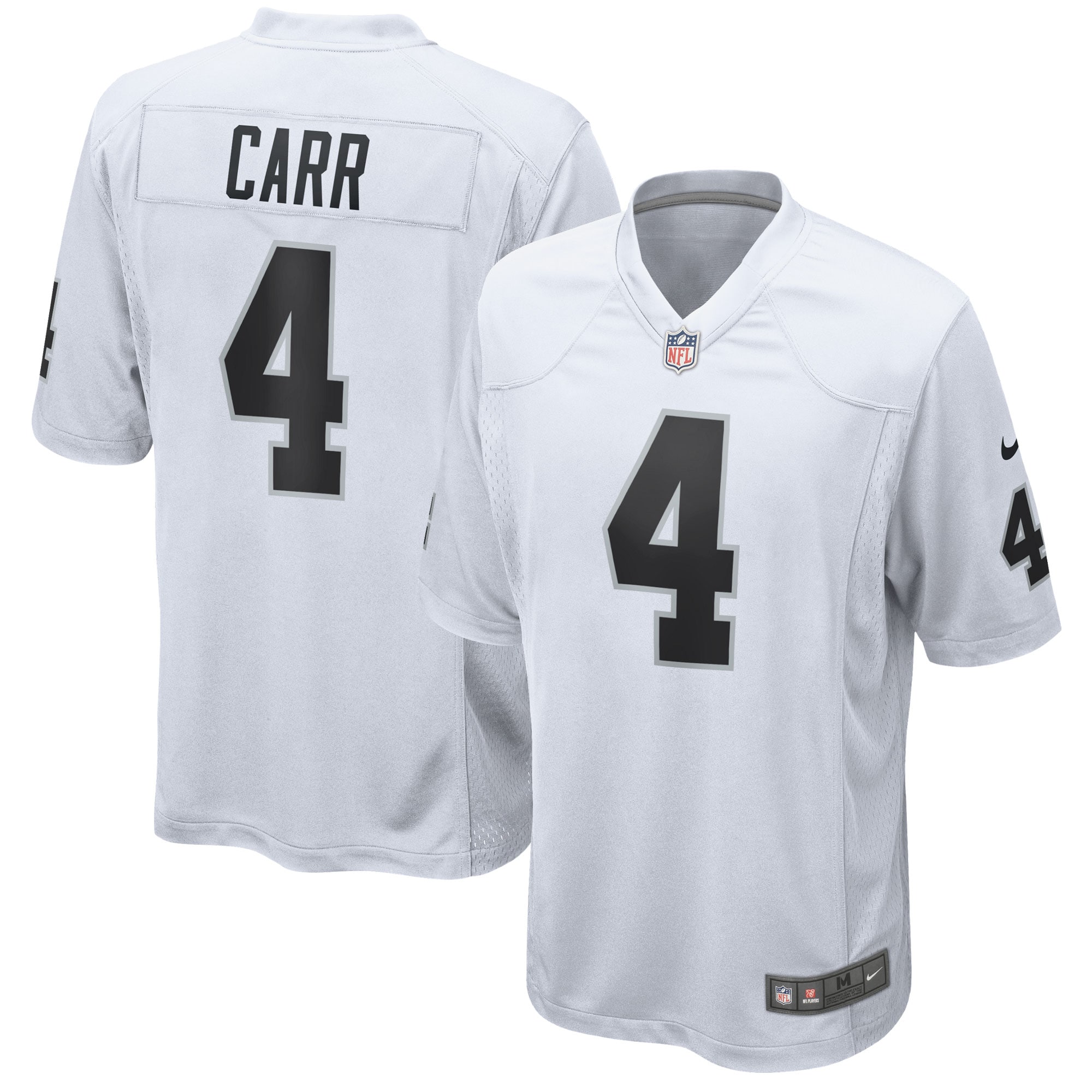 Derek Carr Las Vegas Raiders Nike Game Jersey - White - vstockx