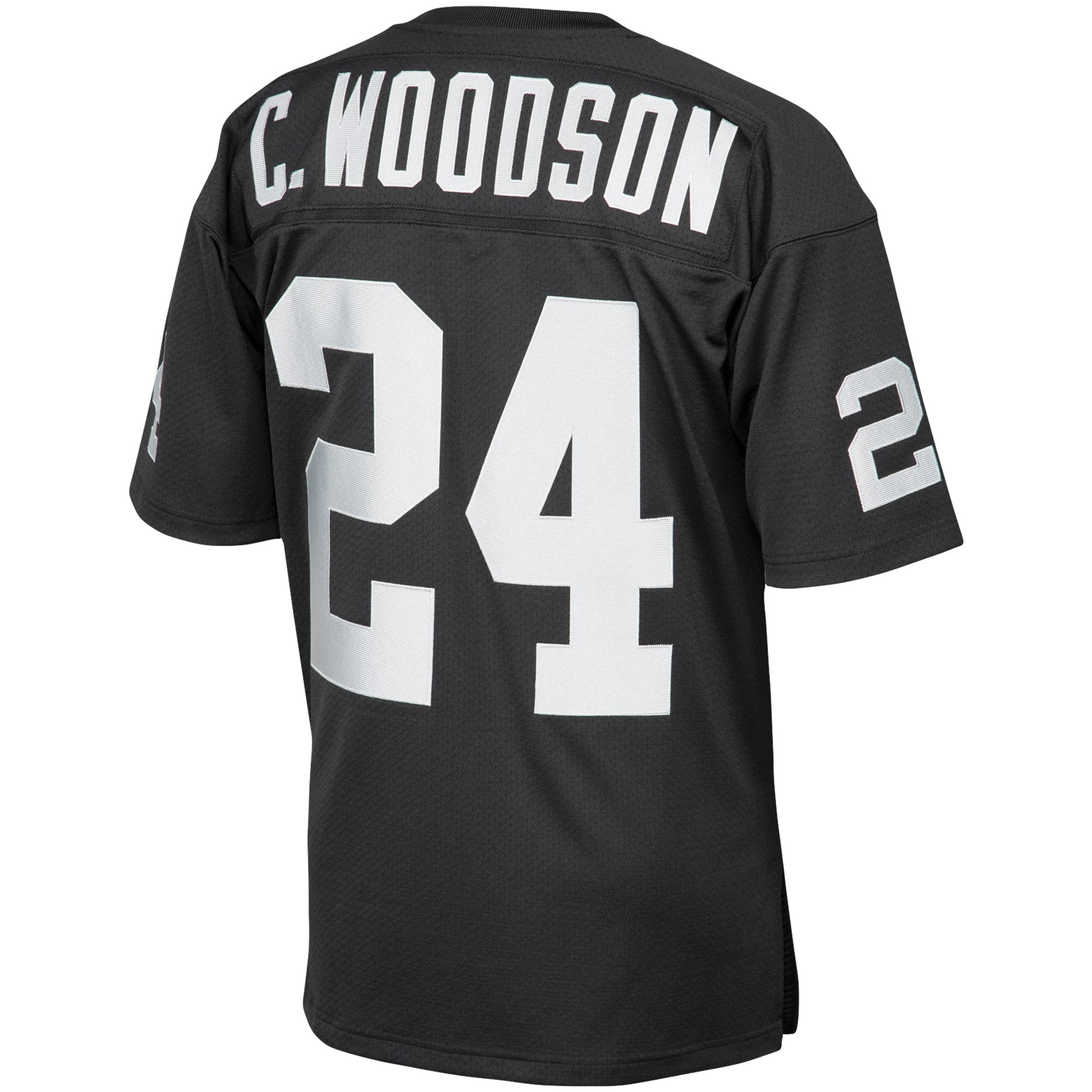 Charles Woodson Las Vegas Raiders Mitchell & Ness 2002 Authentic Throwback Retired Player Jersey - Black - vstockx