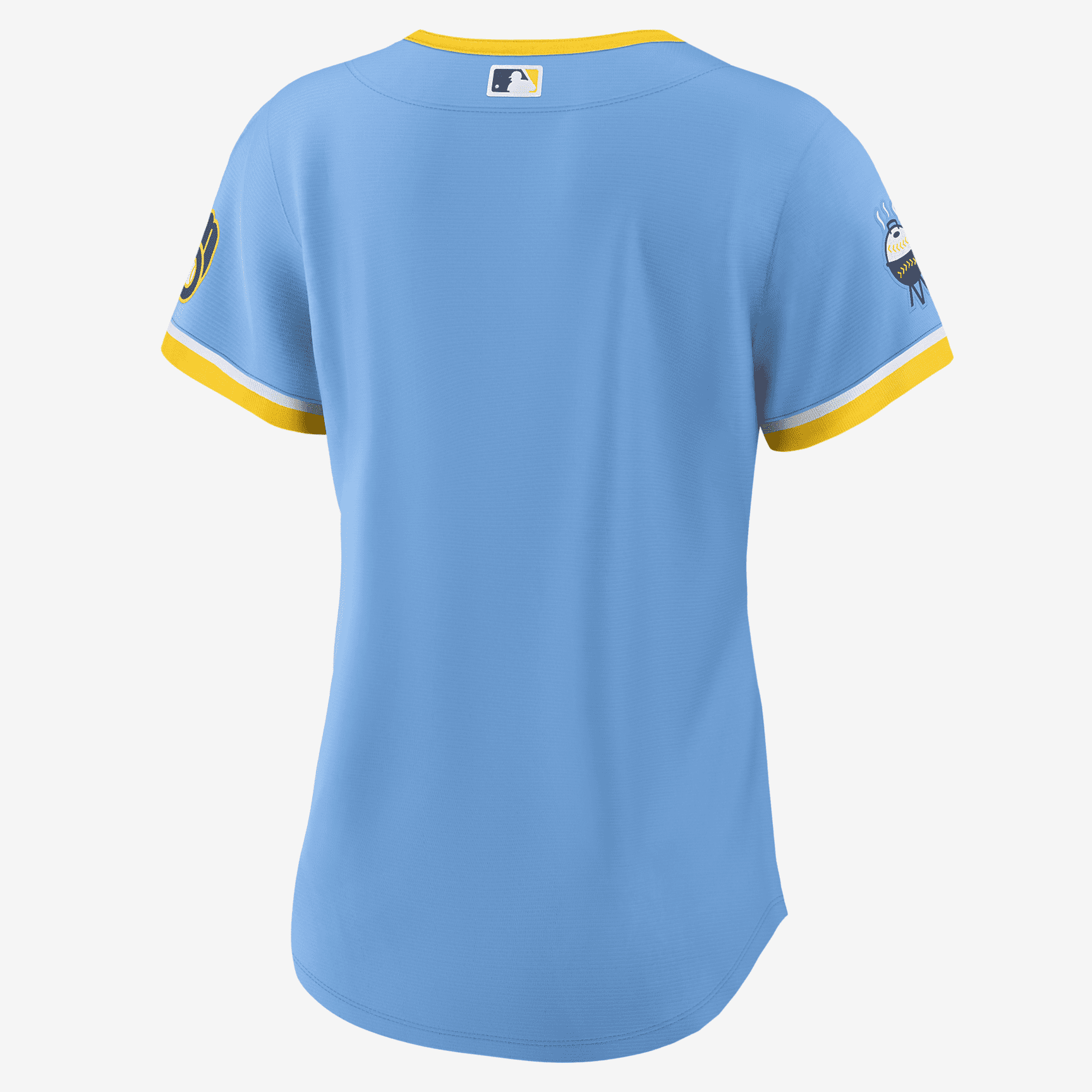 MLB Milwaukee Brewers City Connect Women's Replica Baseball Jersey - Powder Blue - vstockx