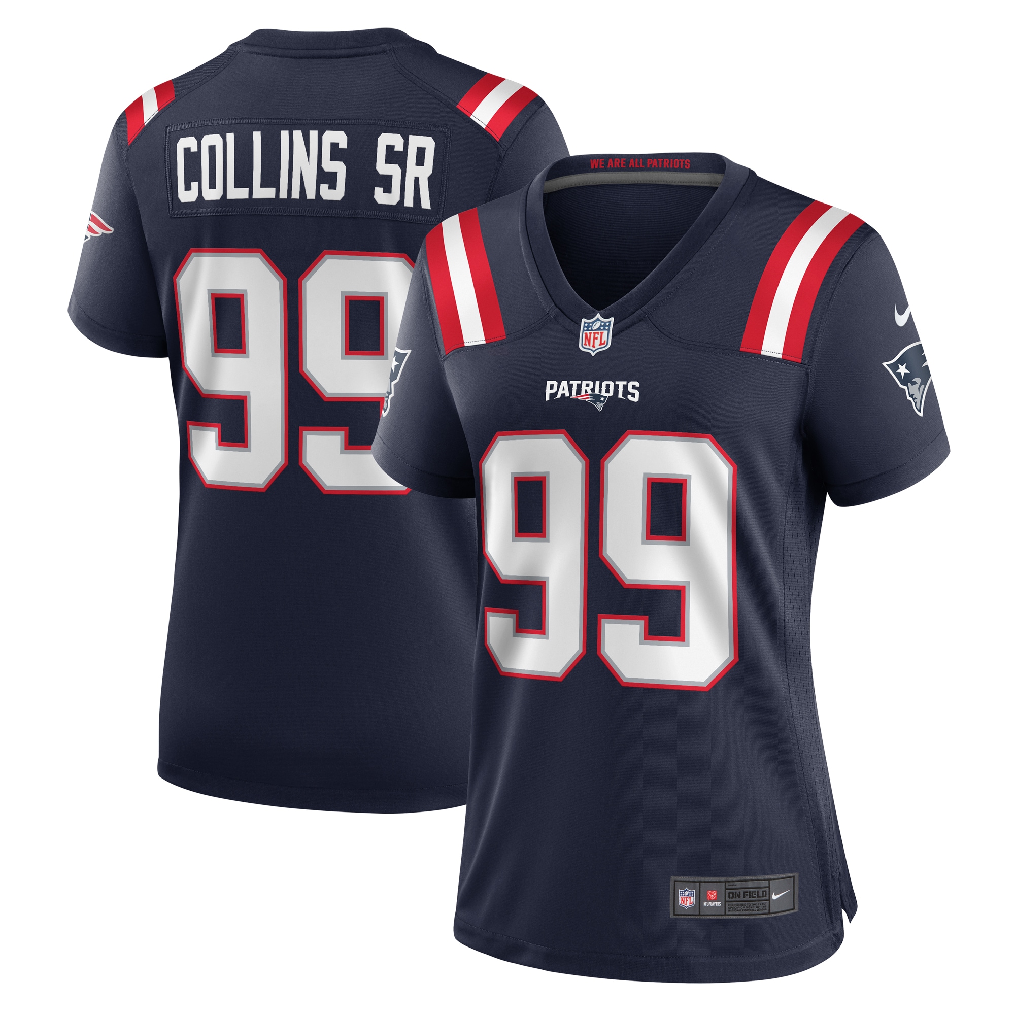 Jamie Collins Sr. New England Patriots Nike Women's Home Game Player Jersey - Navy - vstockx
