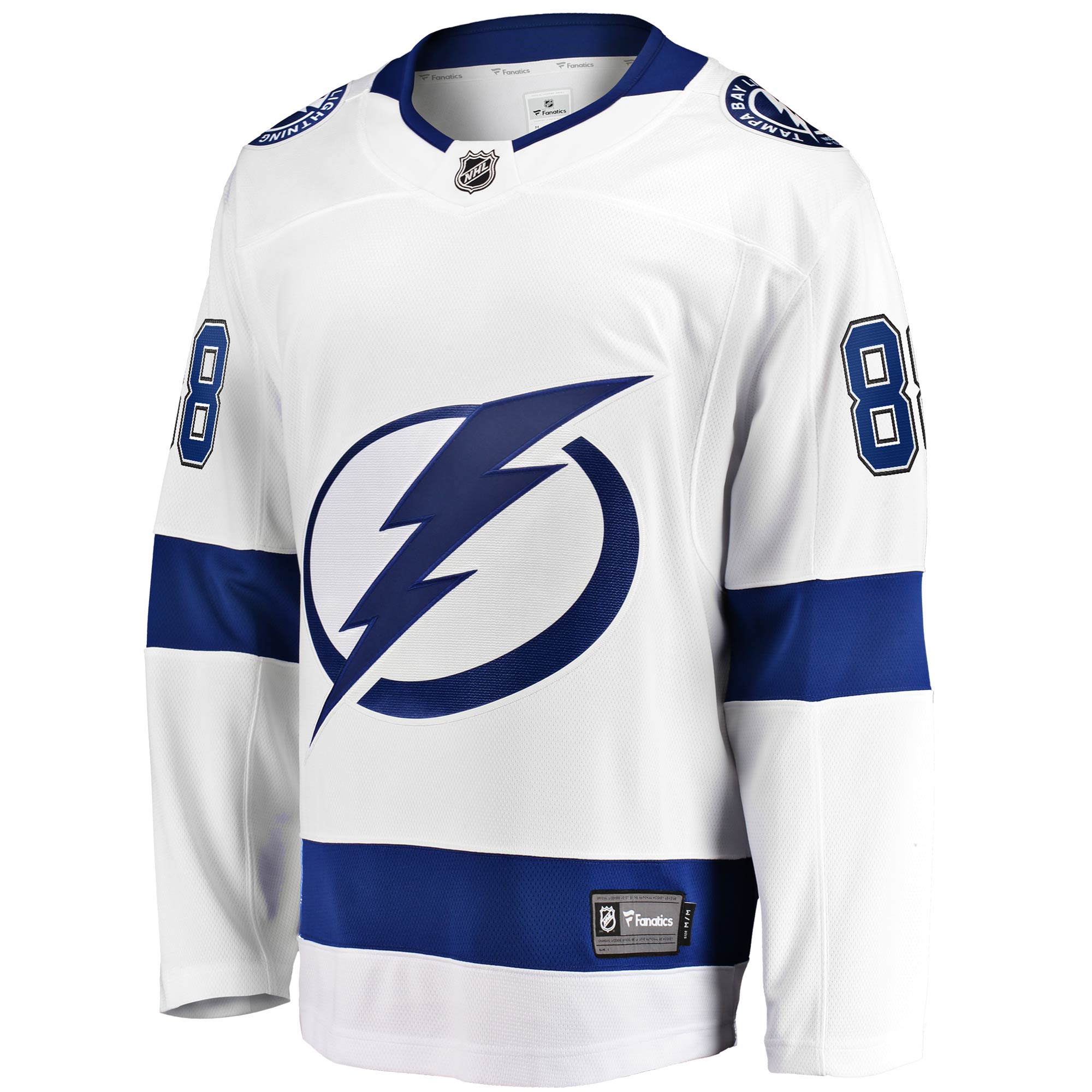 Andrei Vasilevskiy Tampa Bay Lightning Fanatics Branded Away Premier Breakaway Player Jersey - White - vstockx