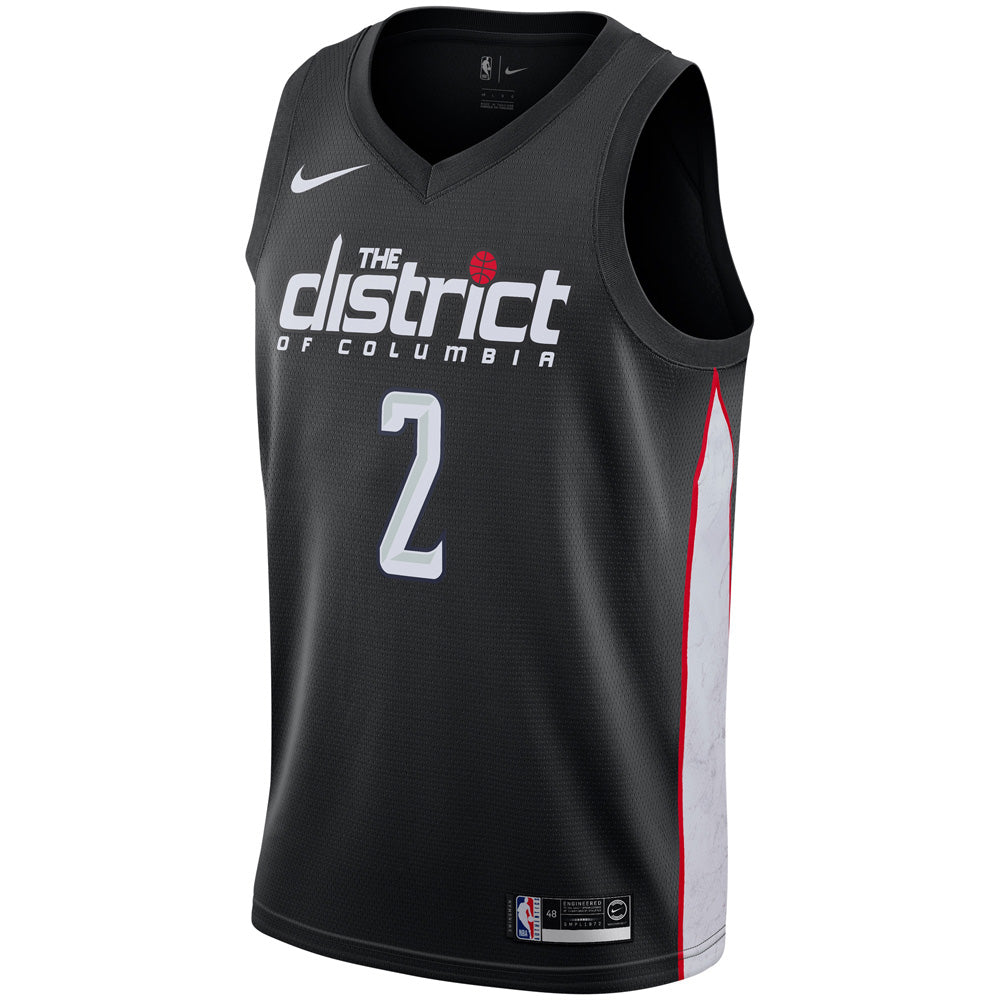 Men's Washington Wizards John Wall City Edition Jersey - Black - vstockx