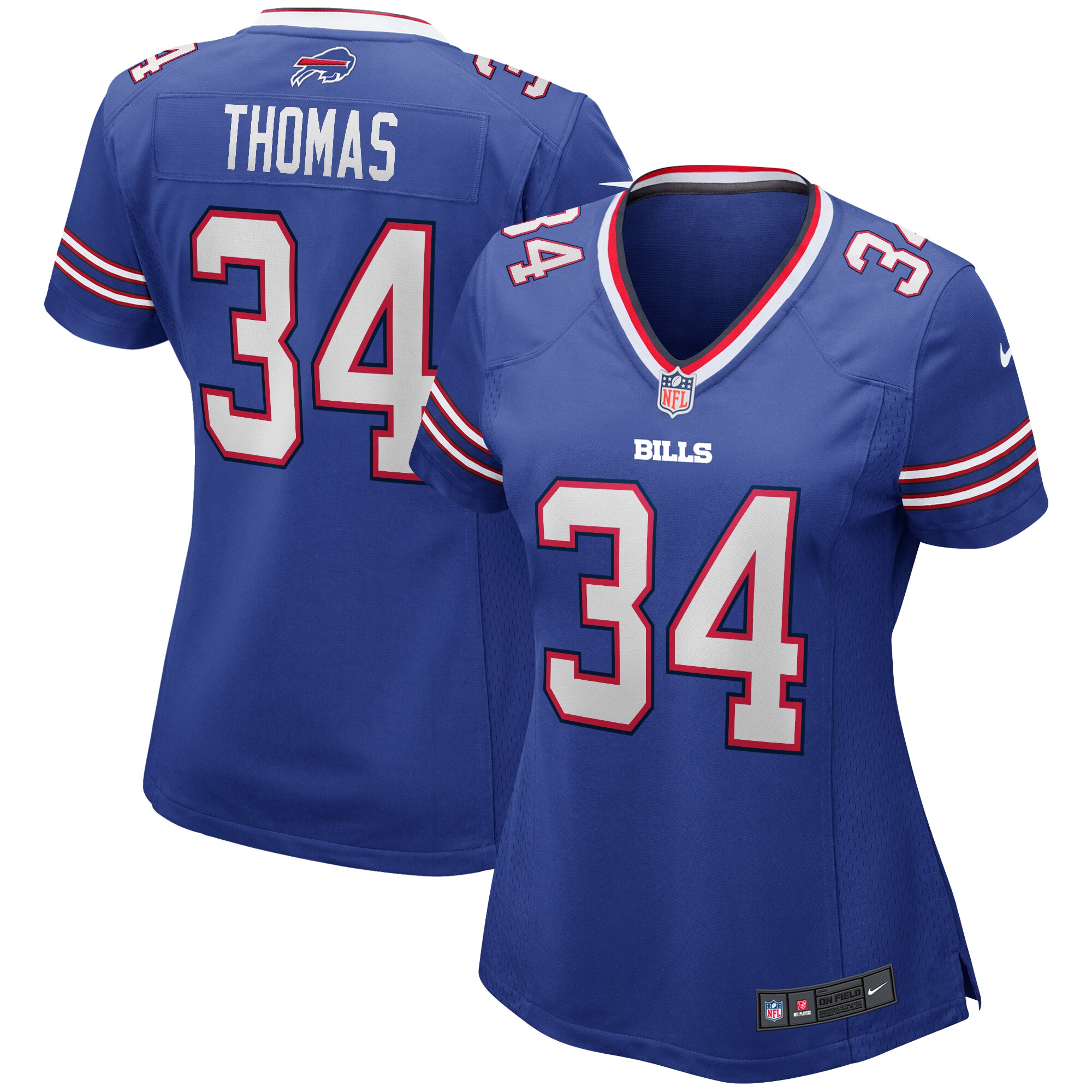 Thurman Thomas Buffalo Bills Nike Women's Game Retired Player Jersey - Royal - vstockx