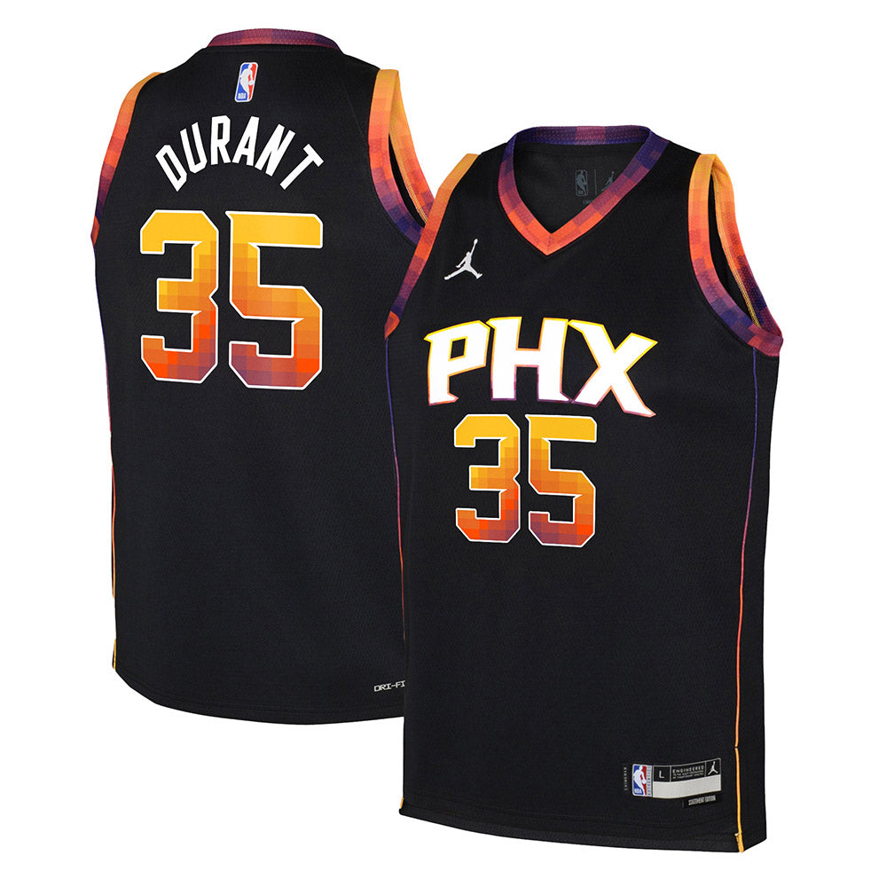 Youth Phoenix Suns Kevin Durant Statement Edition Jersey - Black - vstockx