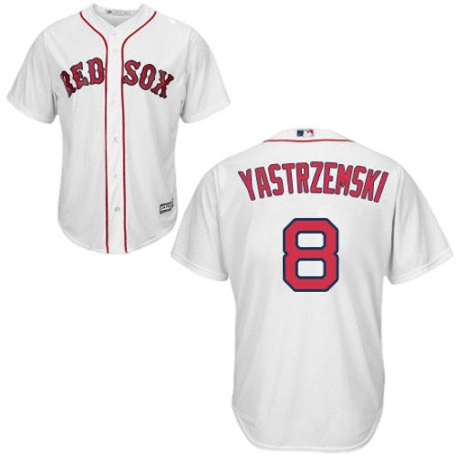 Men's Boston Red Sox Carl Yastrzemski Replica Home Jersey - White - vstockx