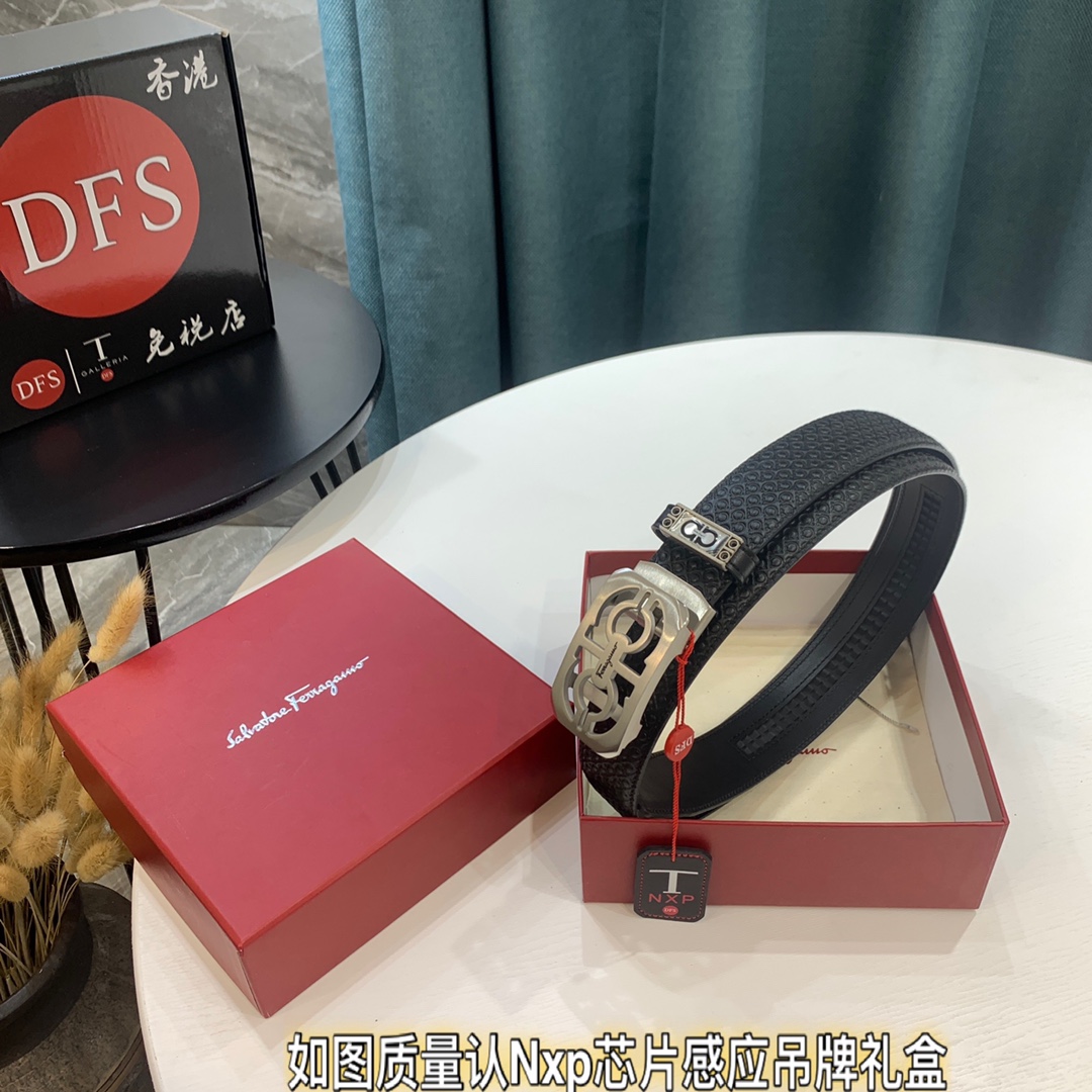 Streetwear Belt Ferragamo 320072 size:3.5cm - vstockx