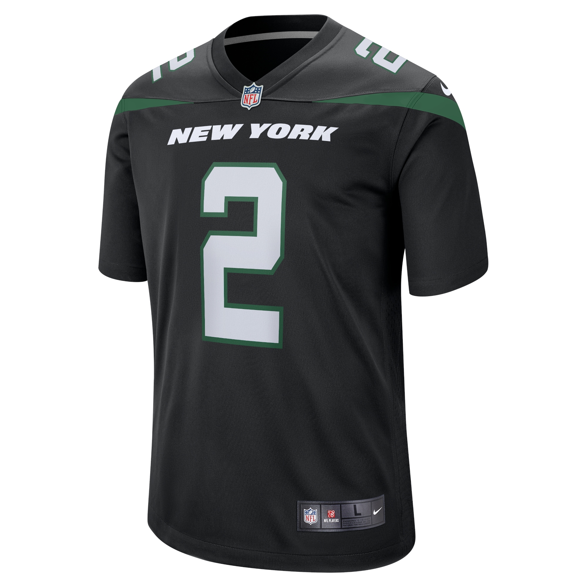 Zach Wilson New York Jets Nike Alternate Game Jersey - Black - vstockx