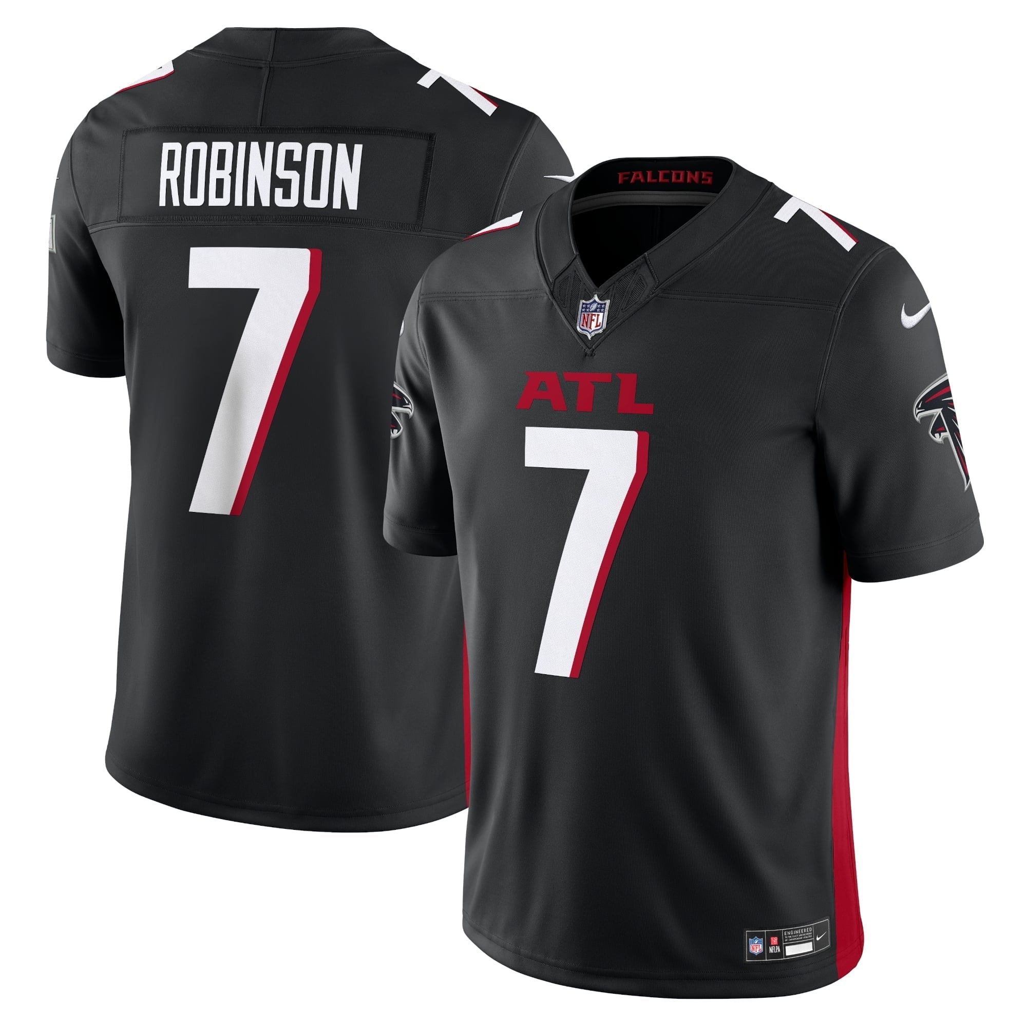 Men's Nike Bijan Robinson Black Atlanta Falcons Vapor F.U.S.E. Limited Jersey - vstockx