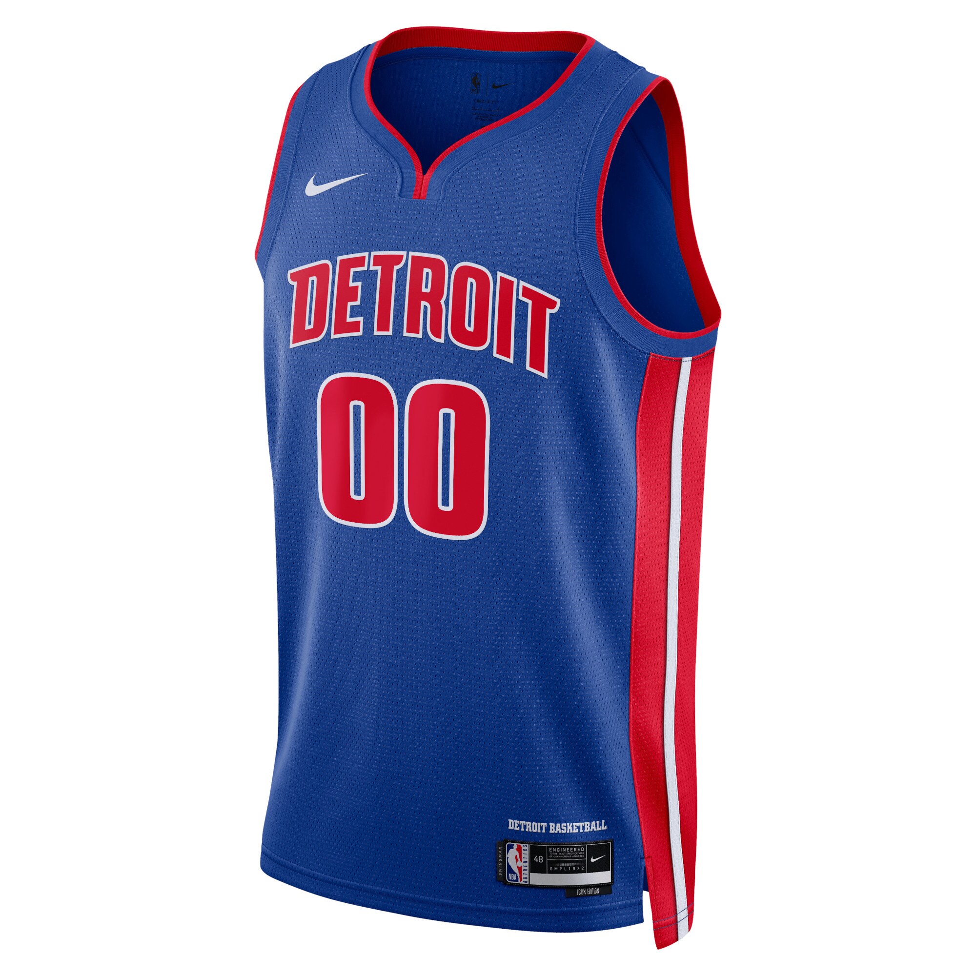Detroit Pistons Nike Unisex Swingman Custom Jersey Blue - Icon Edition - vstockx