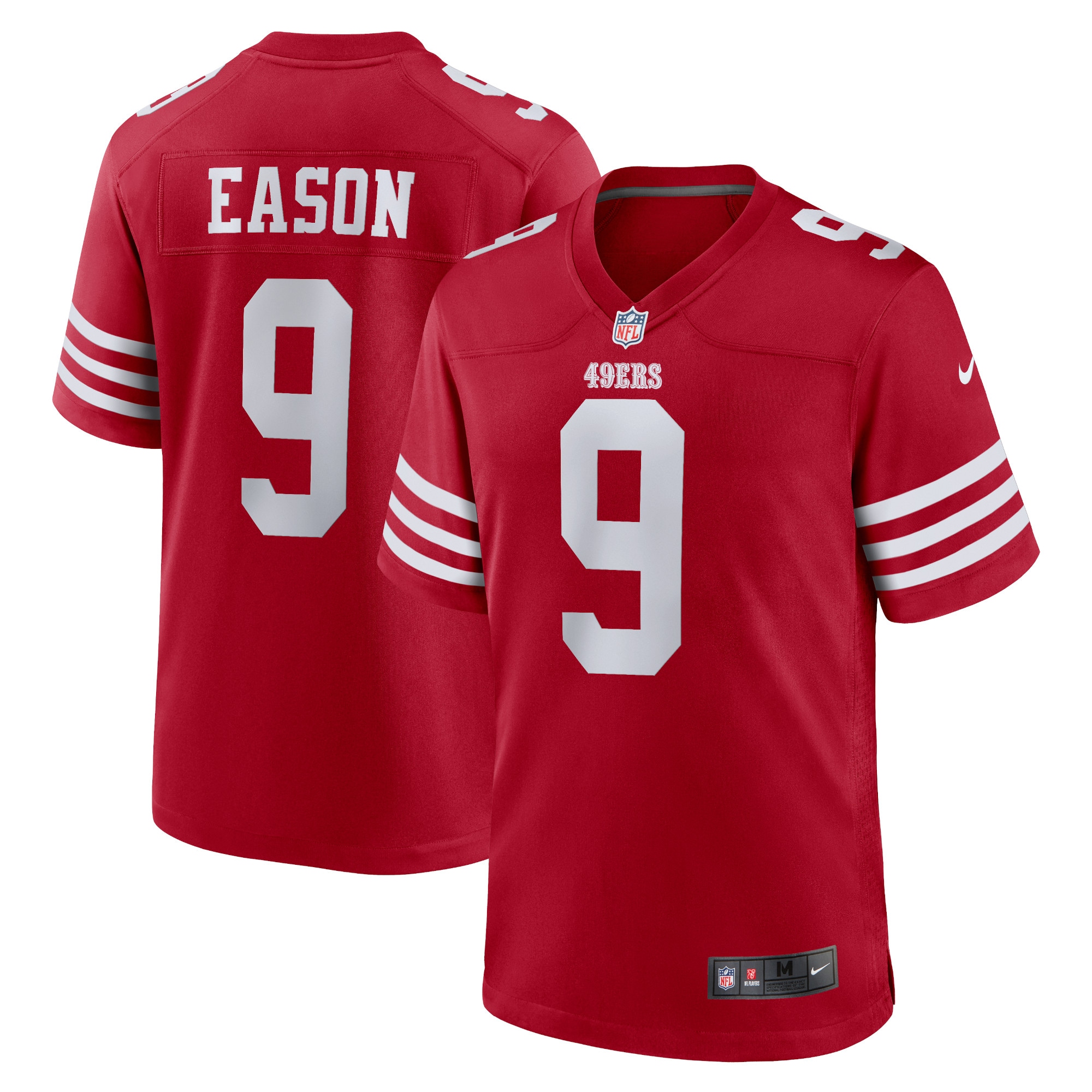 Jacob Eason San Francisco 49ers Nike Home Game Player Jersey - Scarlet - vstockx