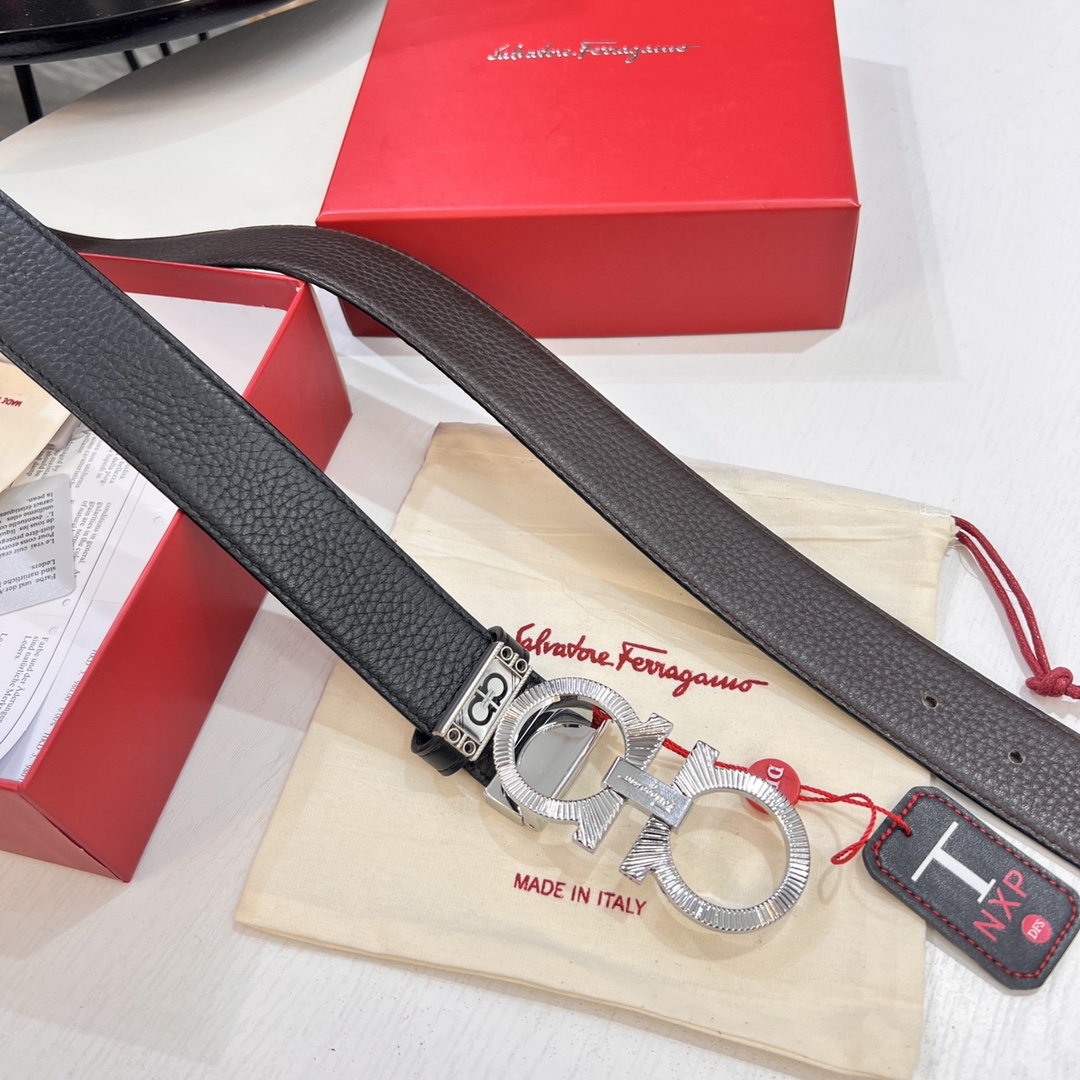 Streetwear Belt Ferragamo 319717 size:3.5cm - vstockx