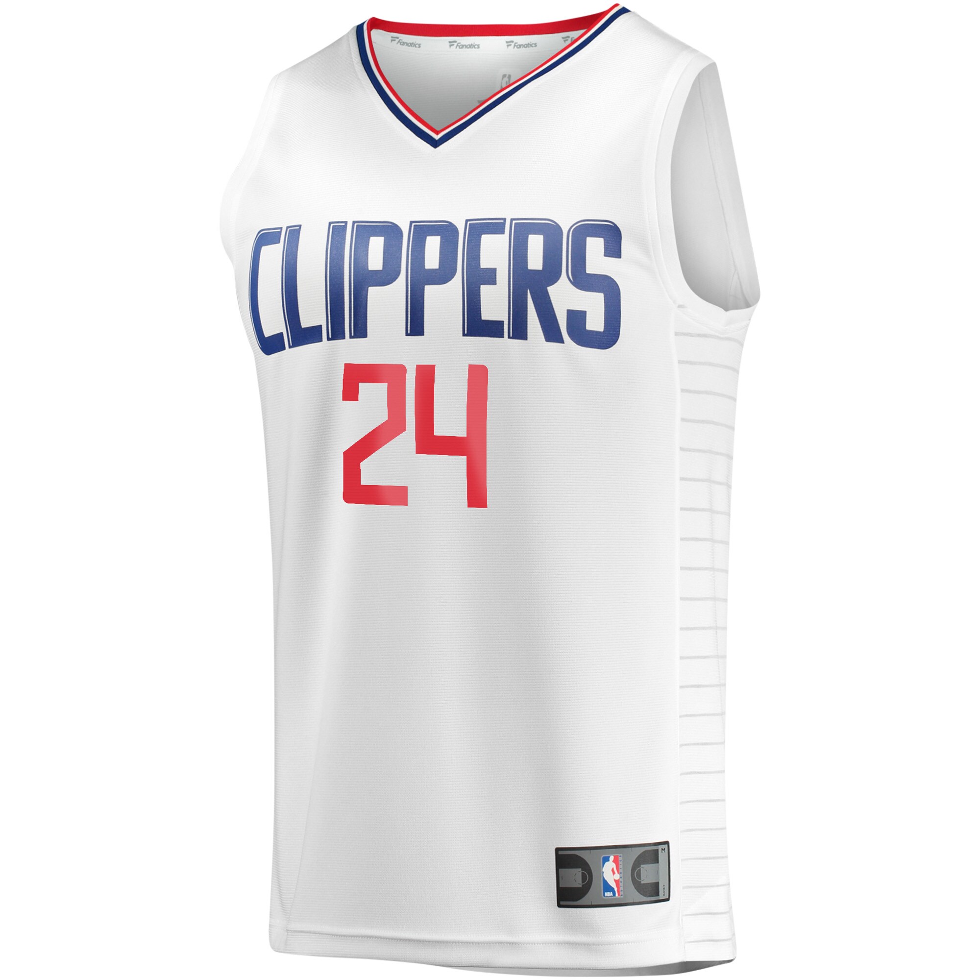 Norman Powell LA Clippers Fanatics Branded Youth Fast Break Player Jersey - Association Edition - White - vstockx