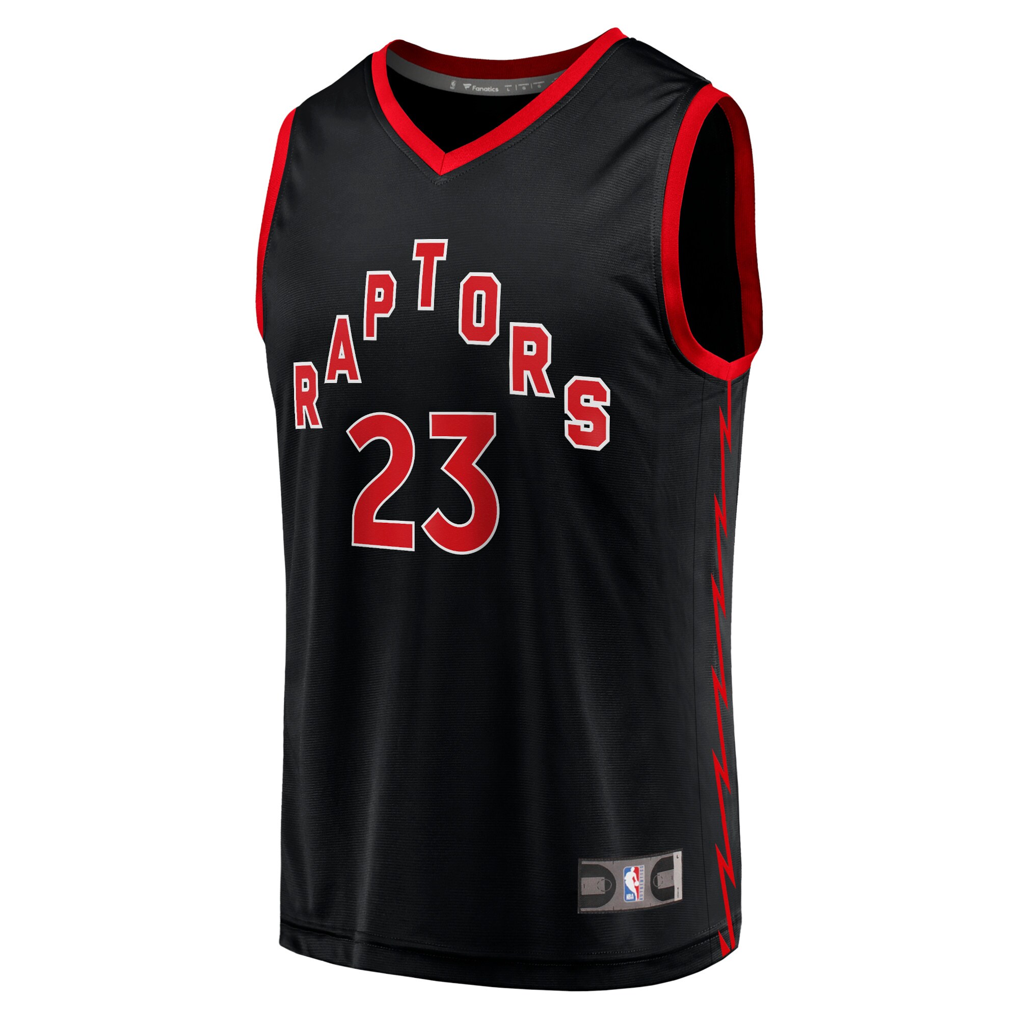 Fred VanVleet Toronto Raptors Fanatics Branded Youth 2020/21 Fast Break Player Jersey - Black - Statement Edition - vstockx