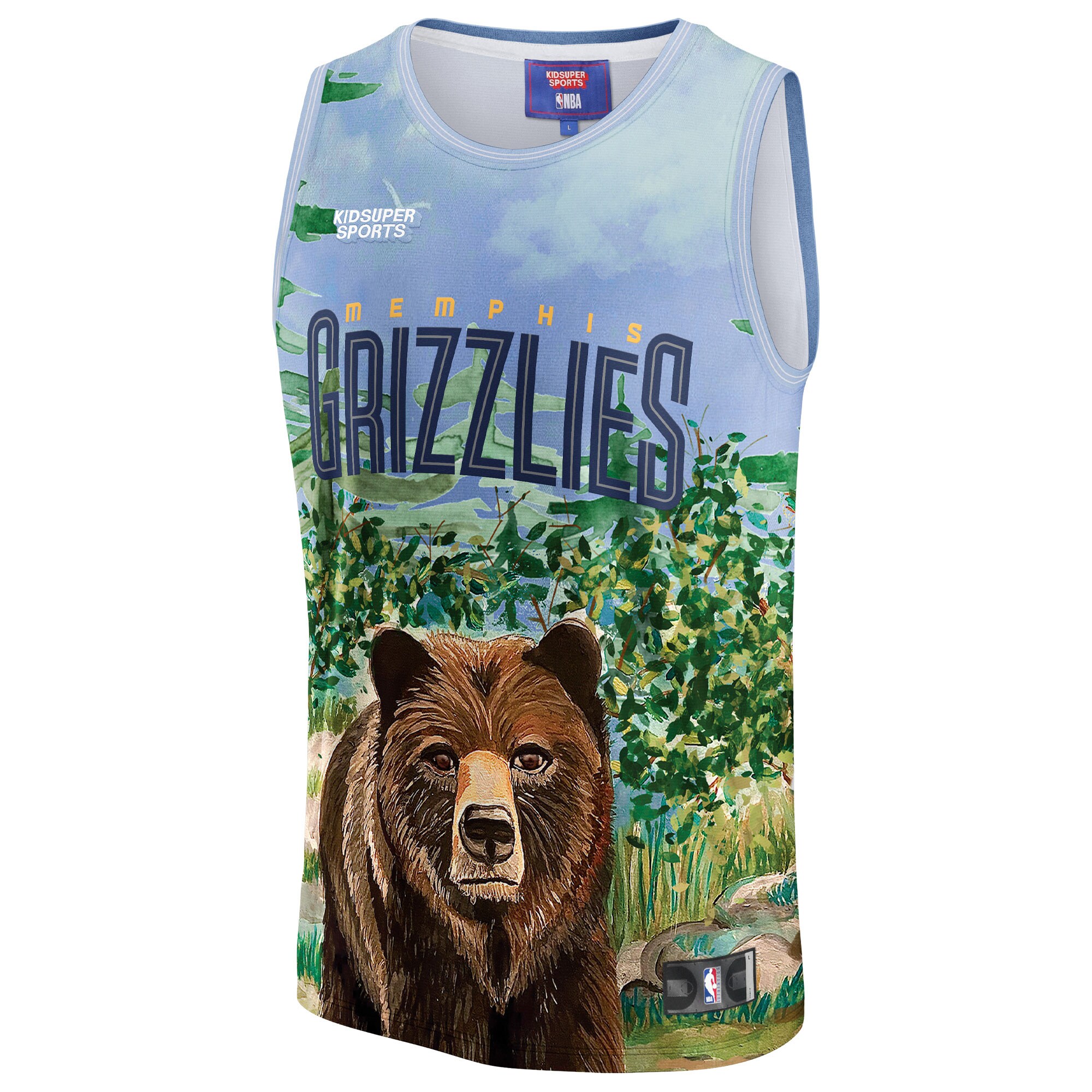 Memphis Grizzlies NBA & KidSuper Studios by Fanatics Unisex Hometown Jersey - Teal - vstockx