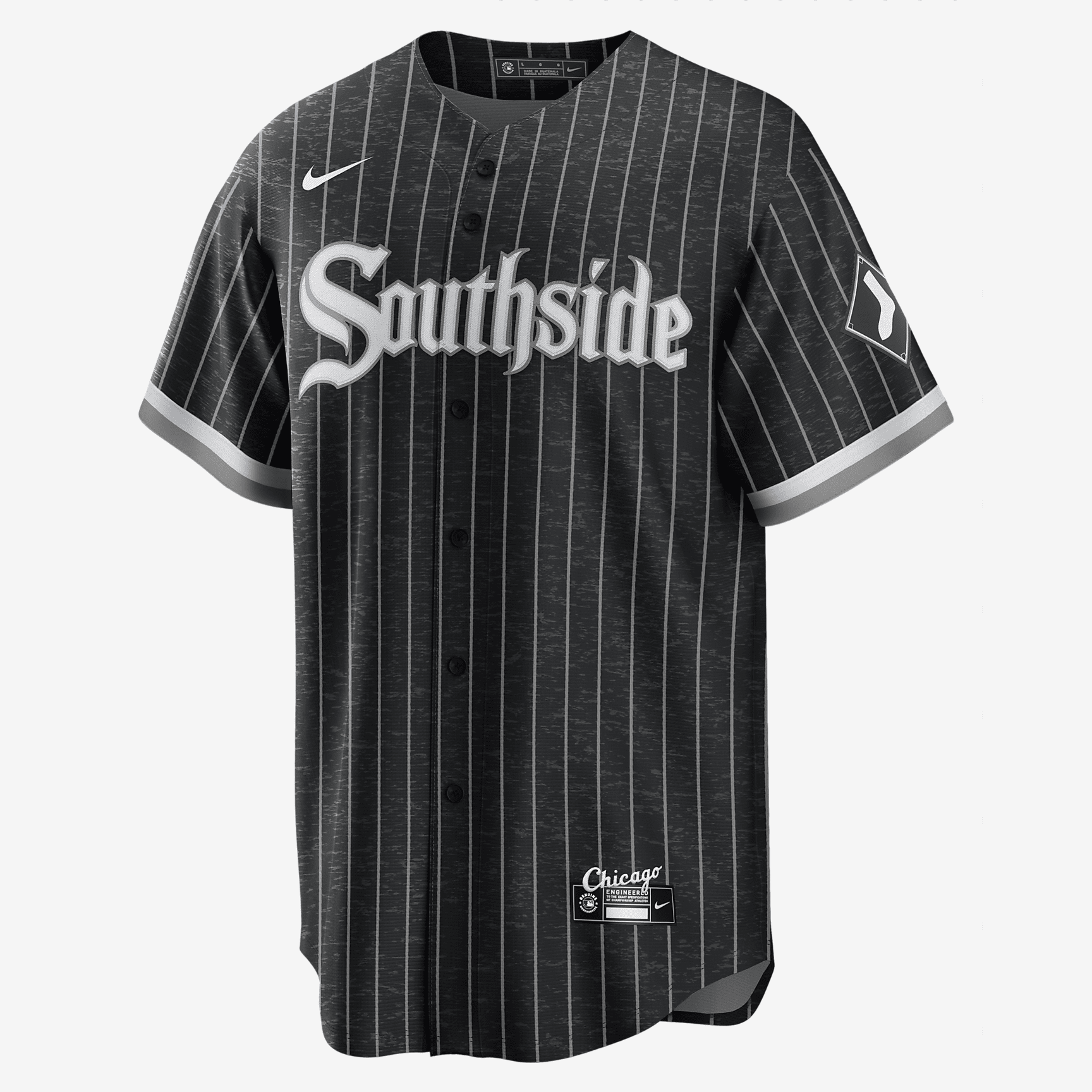 MLB Chicago White Sox City Connect (Bo Jackson) Men's Replica Baseball Jersey - Black/Anthracite - vstockx