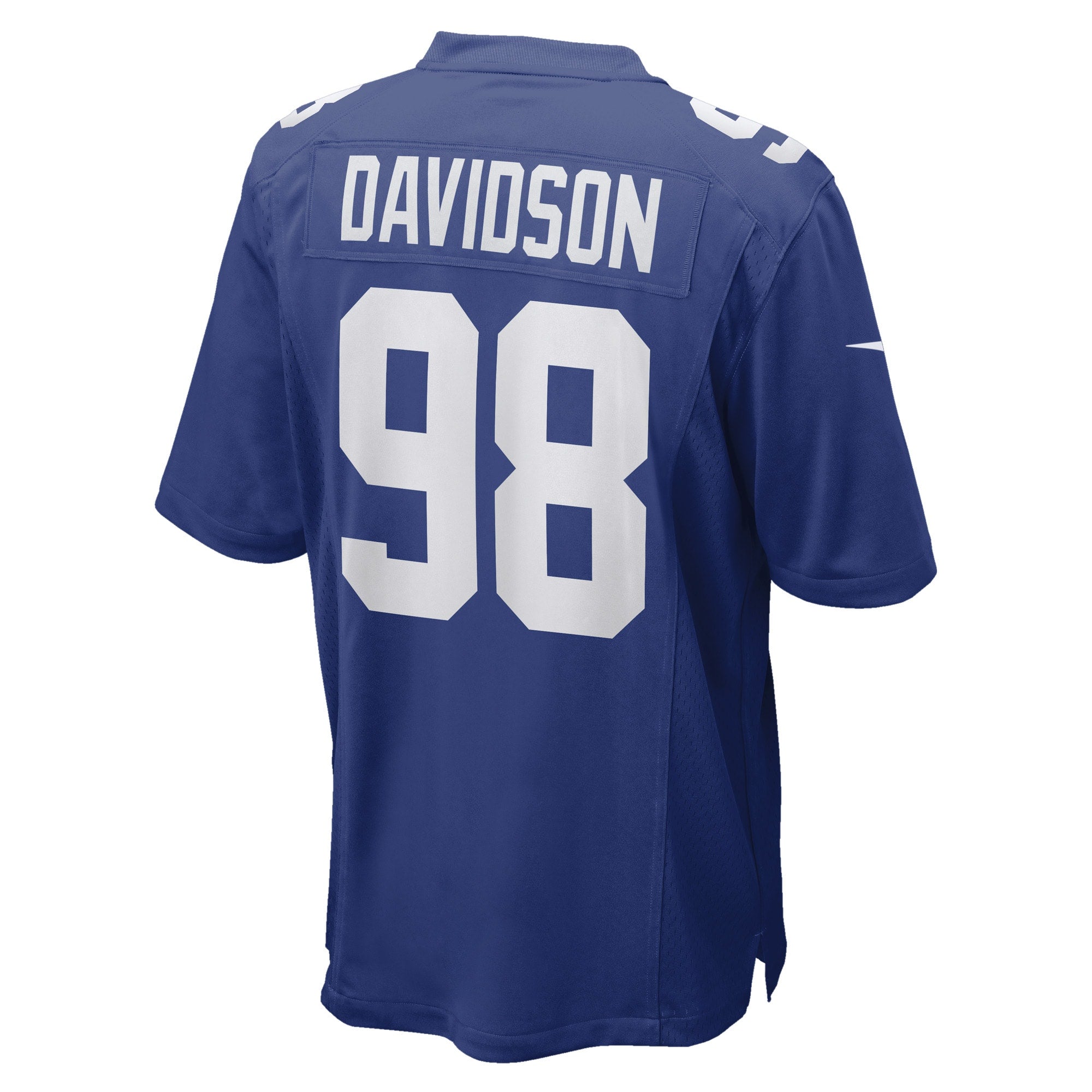 Men's Nike D.J. Davidson Royal New York Giants Game Player Jersey - vstockx