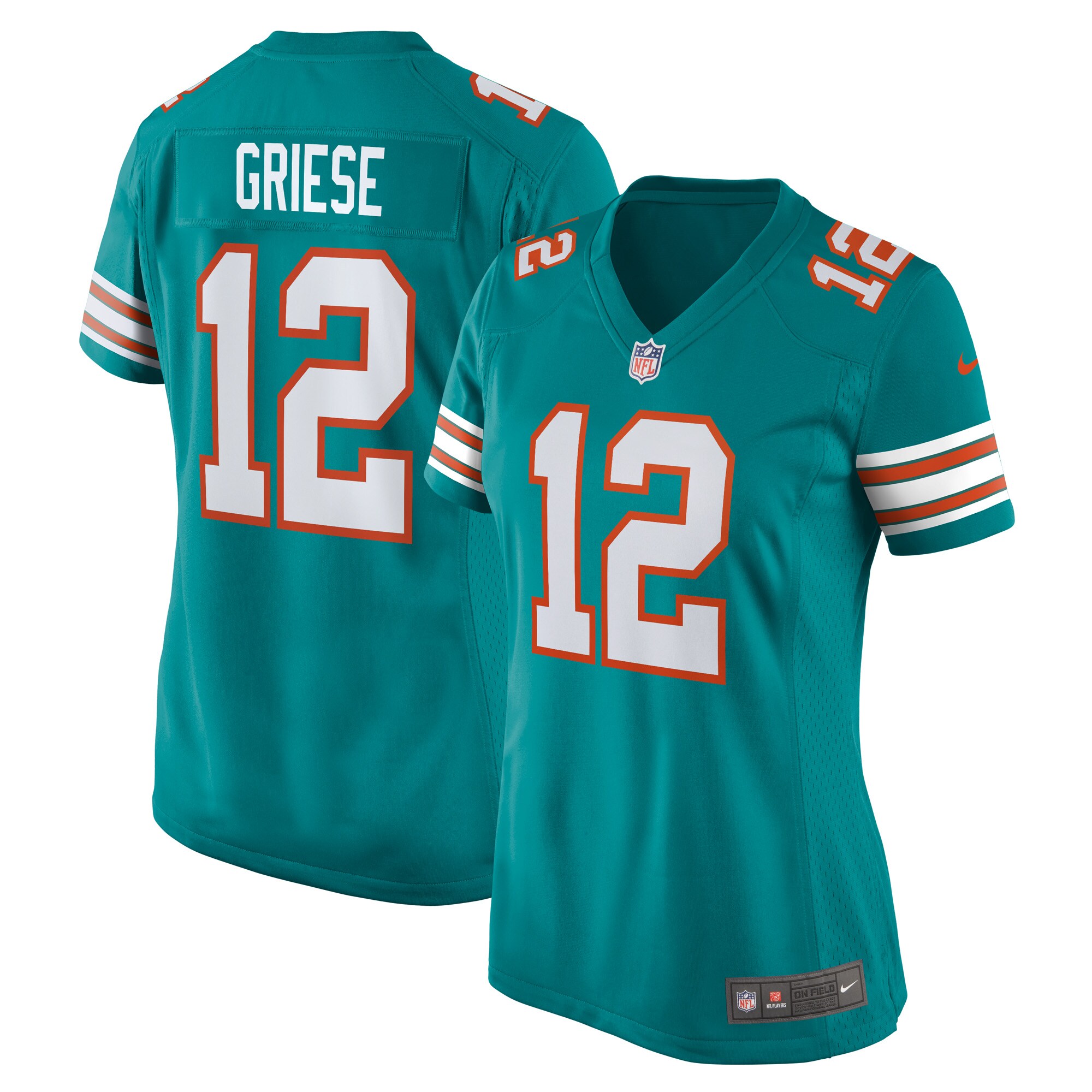 Bob Griese Miami Dolphins Nike Women's Retired Player Jersey - Aqua - vstockx